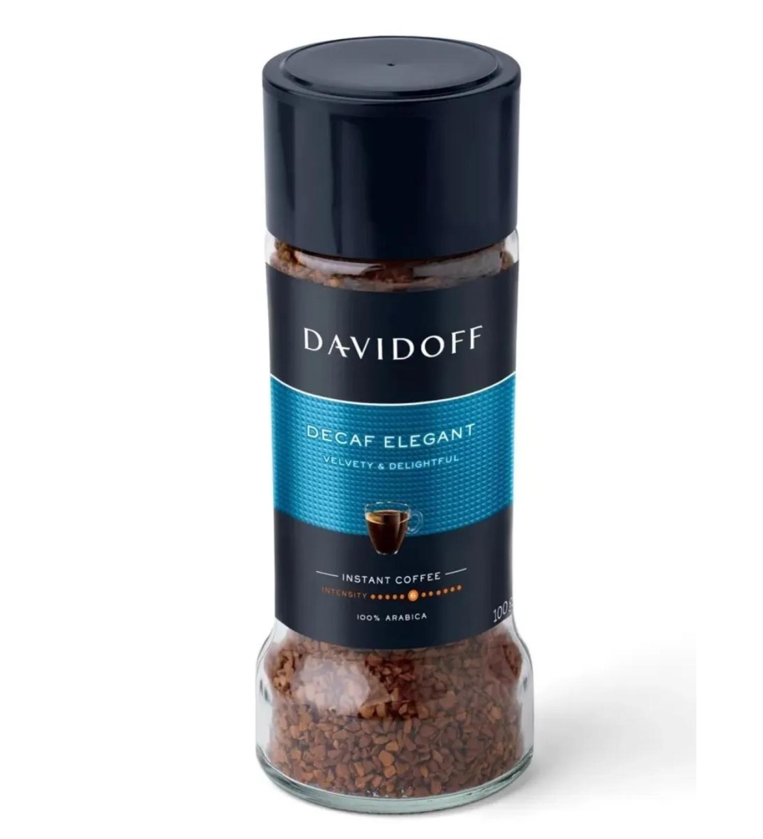 DAVIDOFF Soluble coffee decap elegant without caffeine 100 g - Buy Online on GoSupps.com