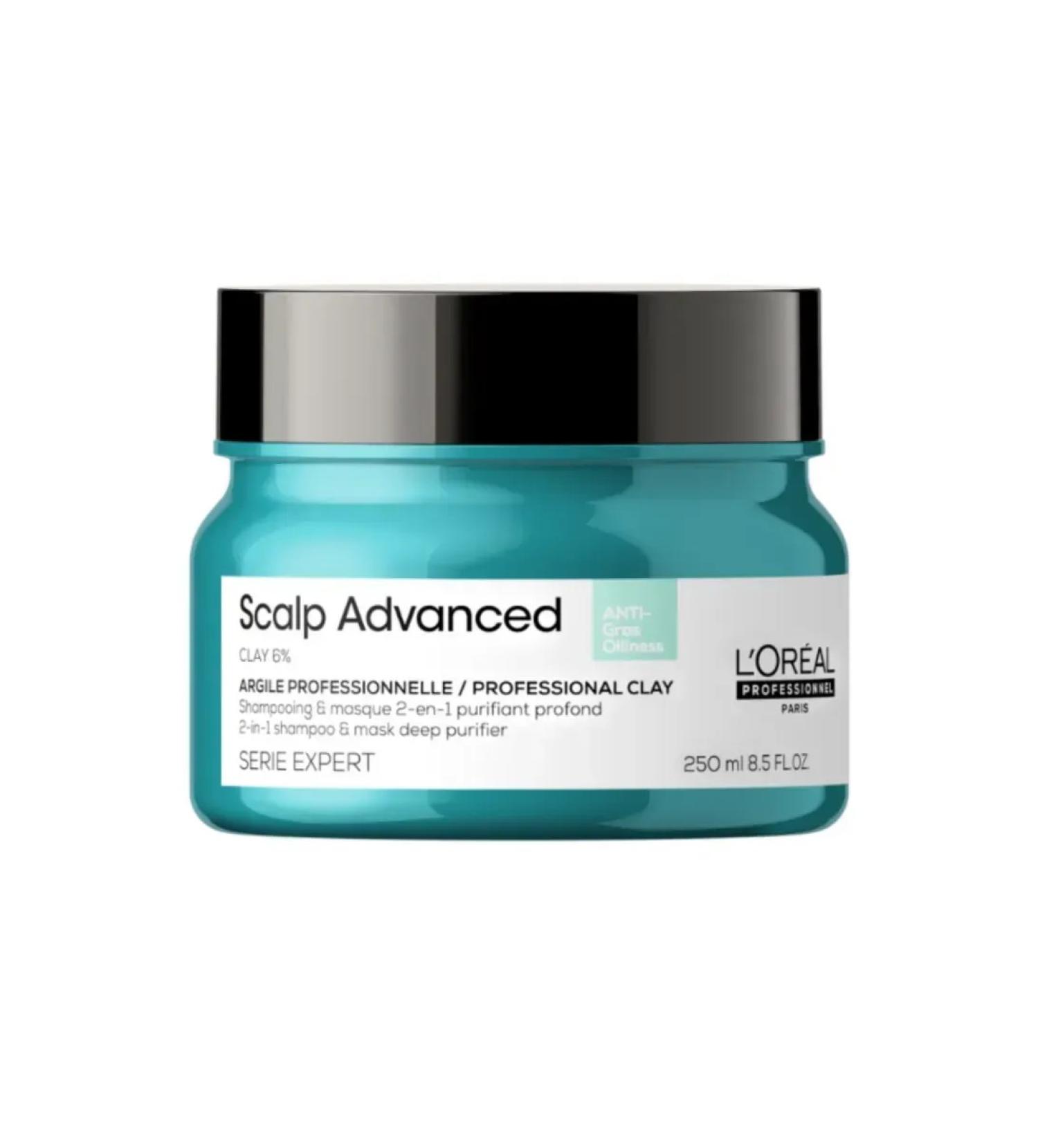 L'Oreal Professionnel Hair mask 2V1 Scalp Advanced Deep Cleaning 250ml - Buy Online on GoSupps.com