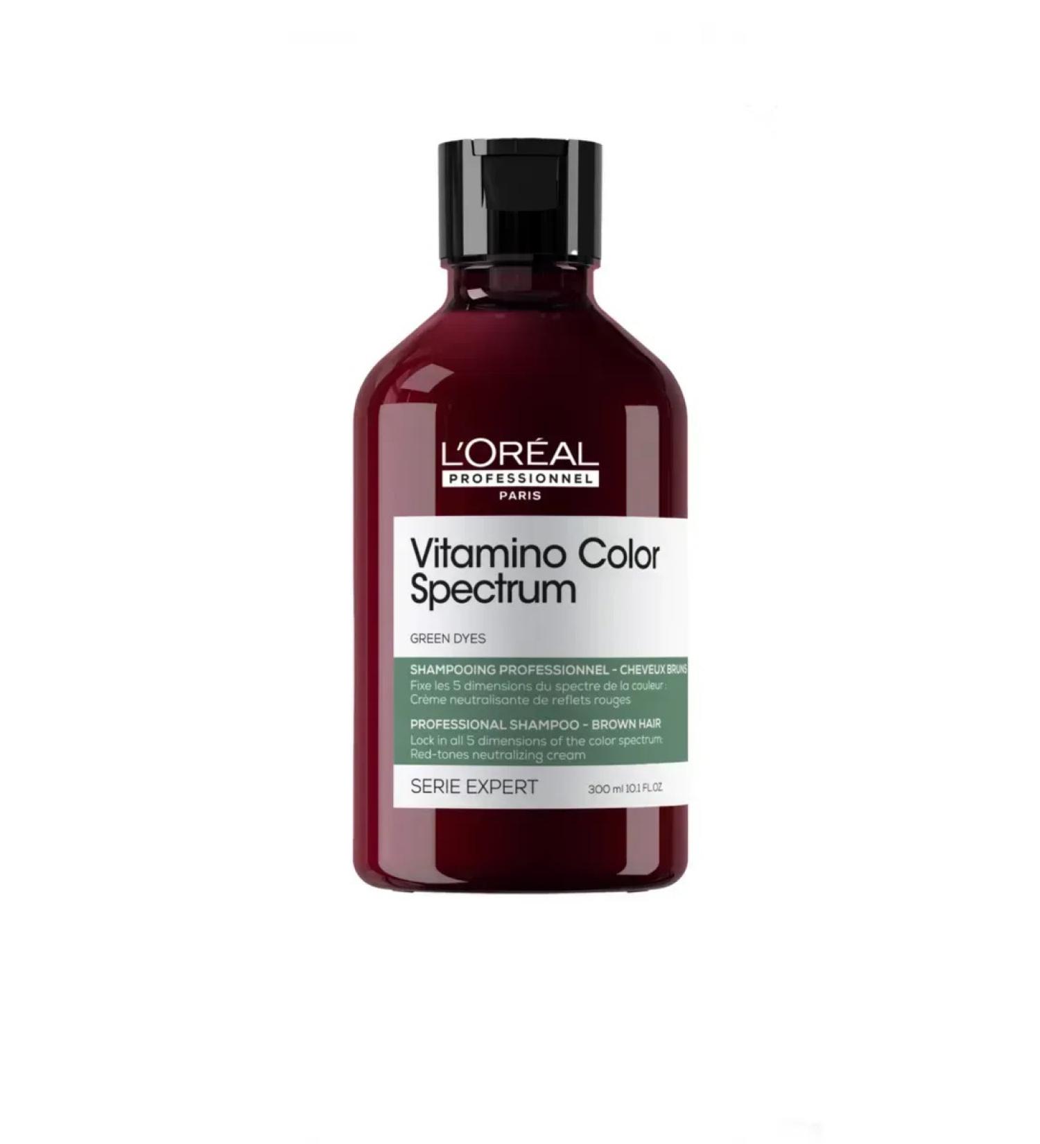 L'Oreal Professionnel Green hair shampoo Vitamino Color Spectrum 300ml - Buy Online on GoSupps.com