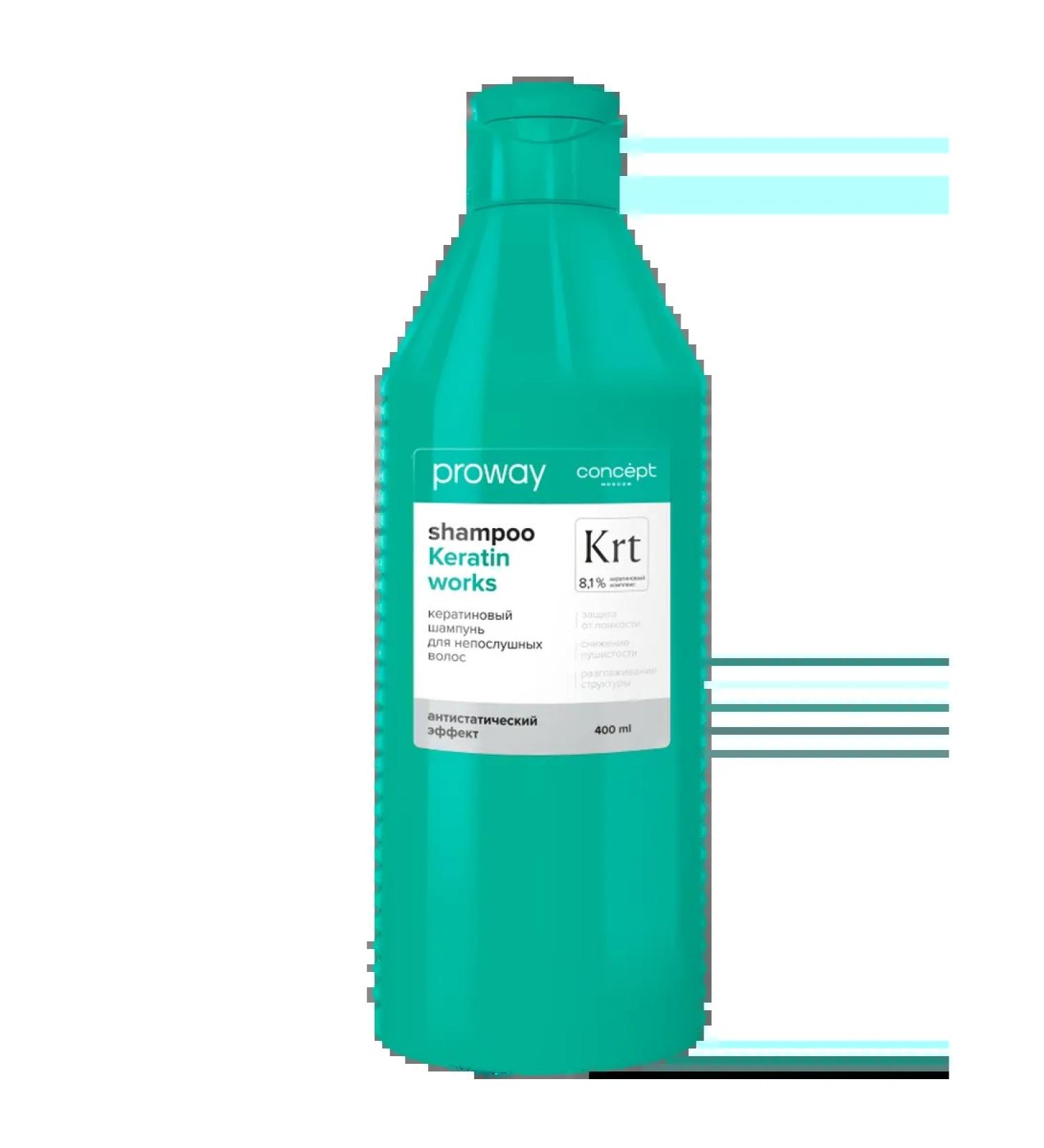 Proway concept shampoo for naughty hair 400ml - Buy Online on GoSupps.com