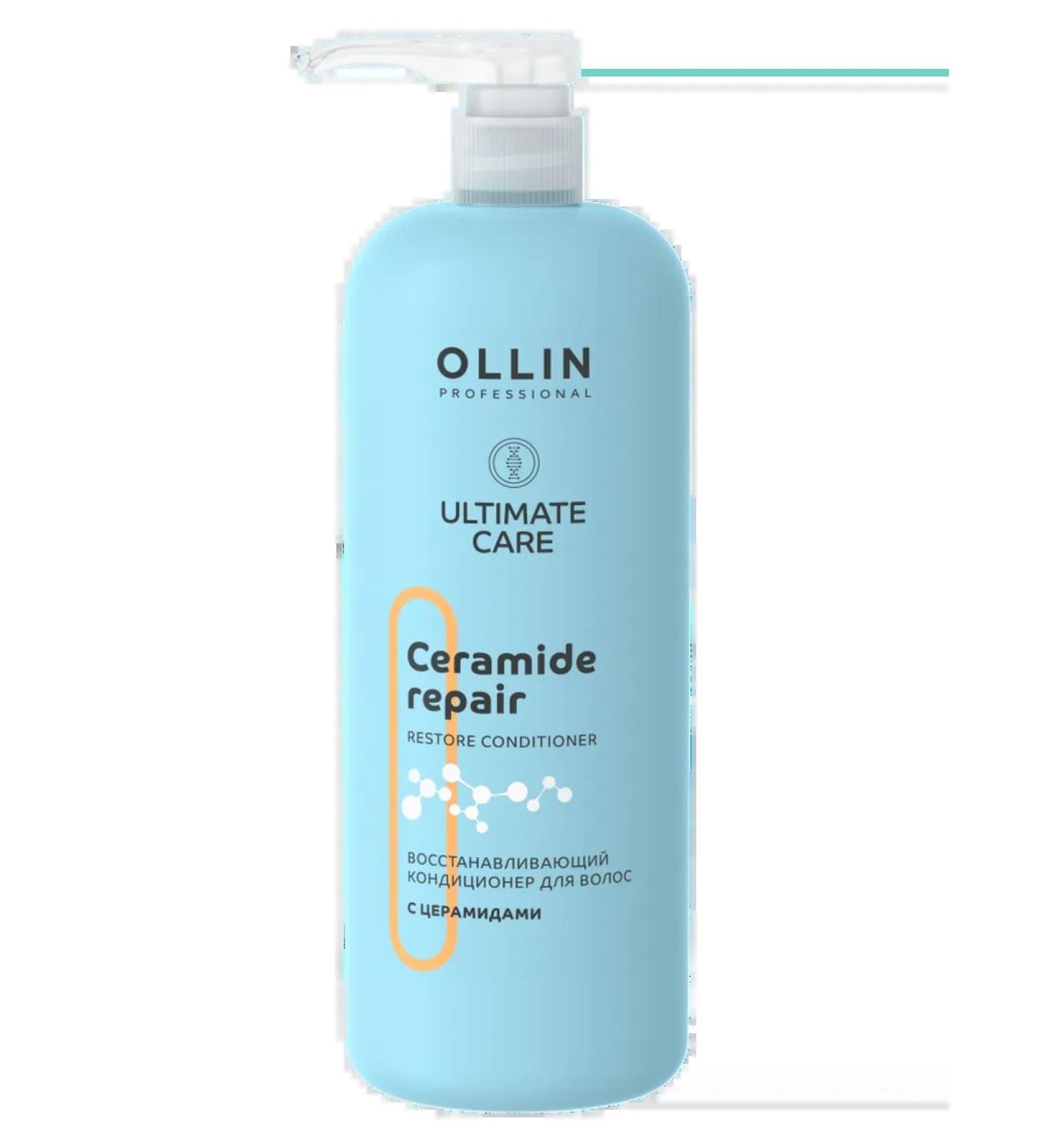 Technology LLC Ollin Ultimate Care Restorative Hair Conditioner with Ceramides 1000 ml - Buy Online on GoSupps.com