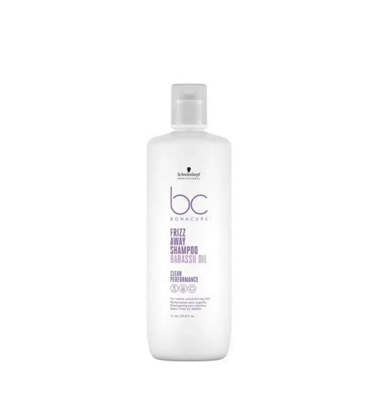 Schwarzkopf Professional Bonacure Frizz Away Shampoo for Smoothing Frizz and Unruly Hair 1000 ml