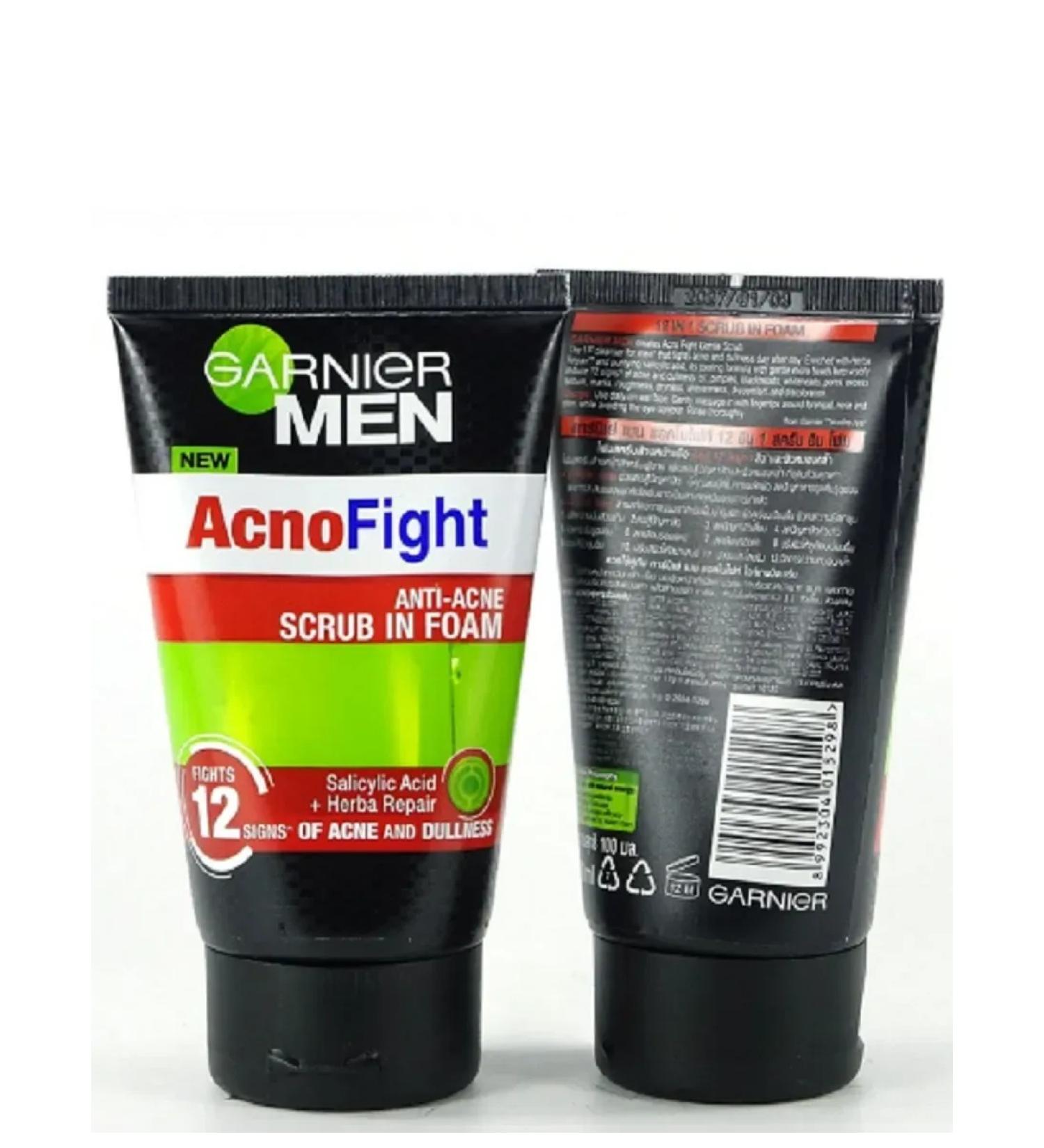 Garnier Face Scrub Men Anti-Acne Scrub in Foam - Buy Online on GoSupps.com