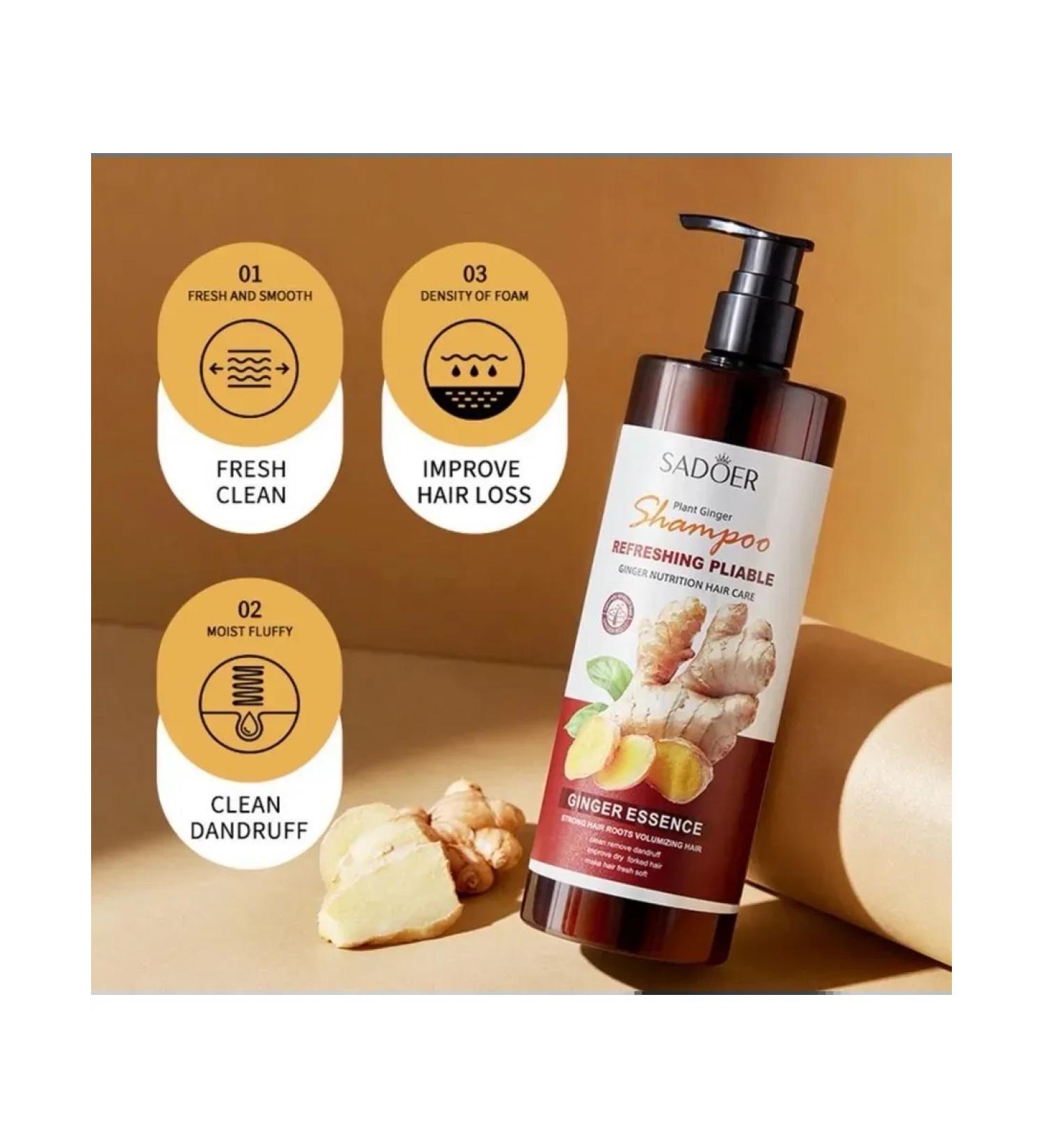Hair shampoo with ginger extract (for growth) - Buy Online on GoSupps.com