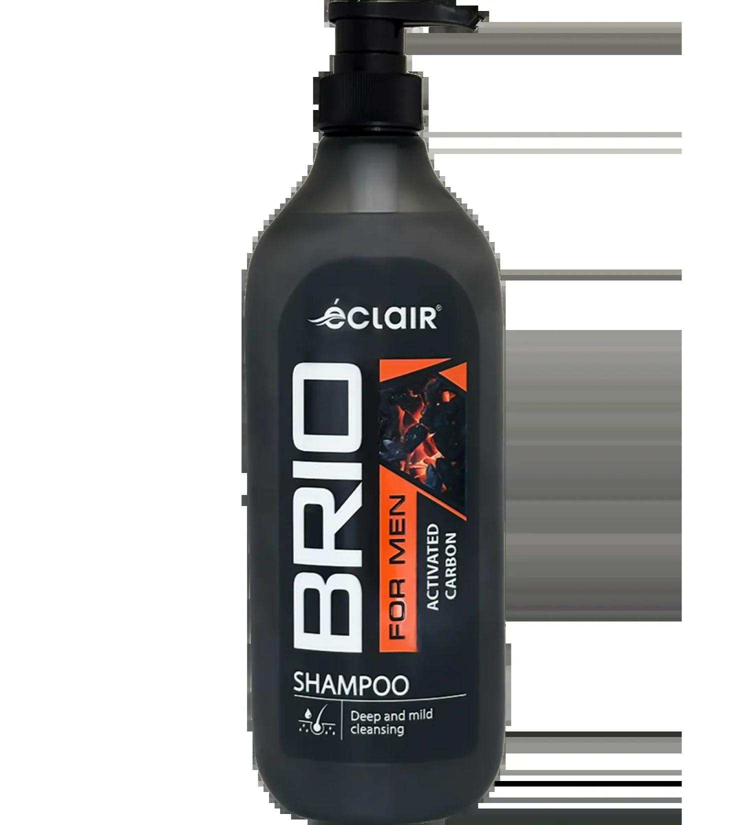 Eclair Brio Hair Shampoo Activated Carbon for Men 730 ml