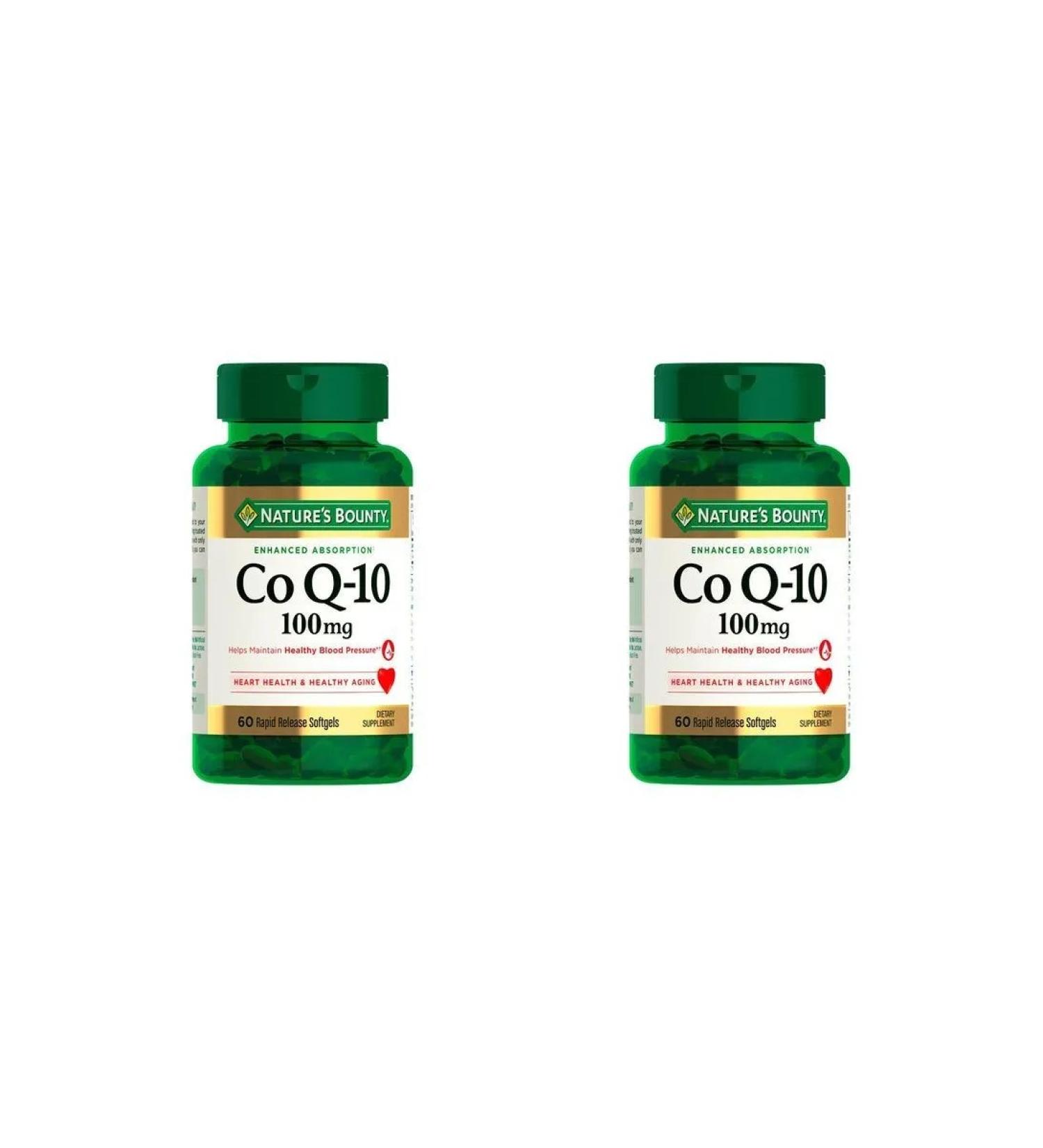 Nature's Bounty Coenzyme Q -10 0.1 N60 caps Natures Bounty - 2pcs