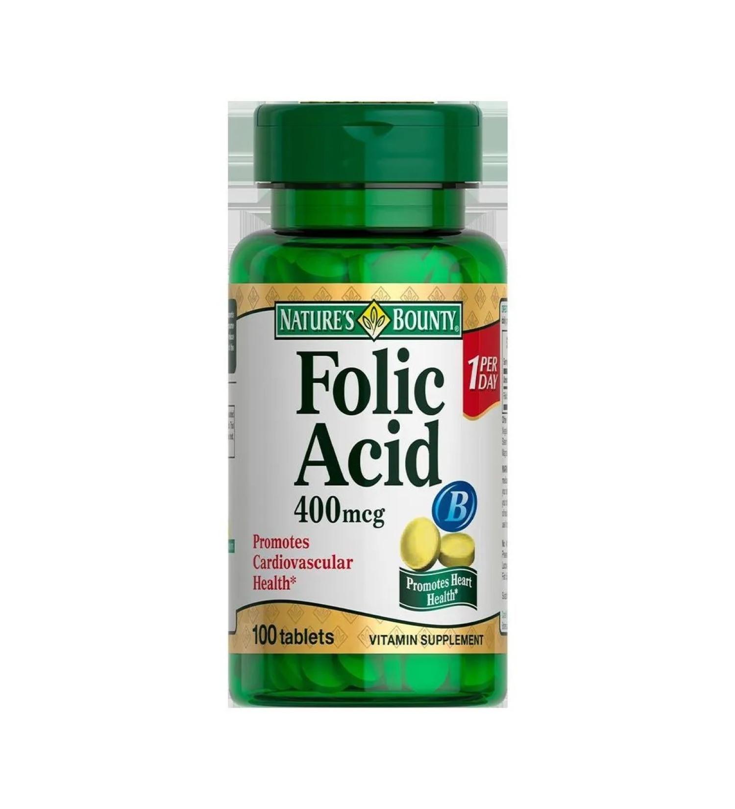 Nature's Bounty Folic K-Ta N100 Table Natures Bounty
