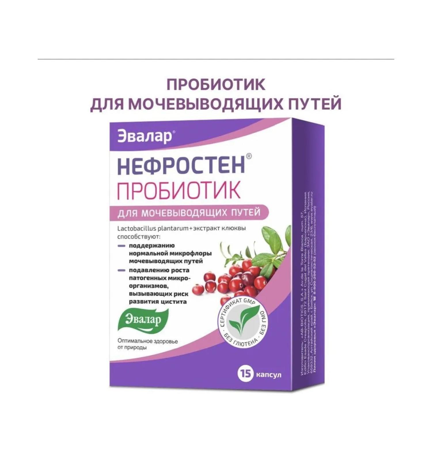 Evalar nephrosten probiotic N15 caps 470 mg - Buy Online on GoSupps.com