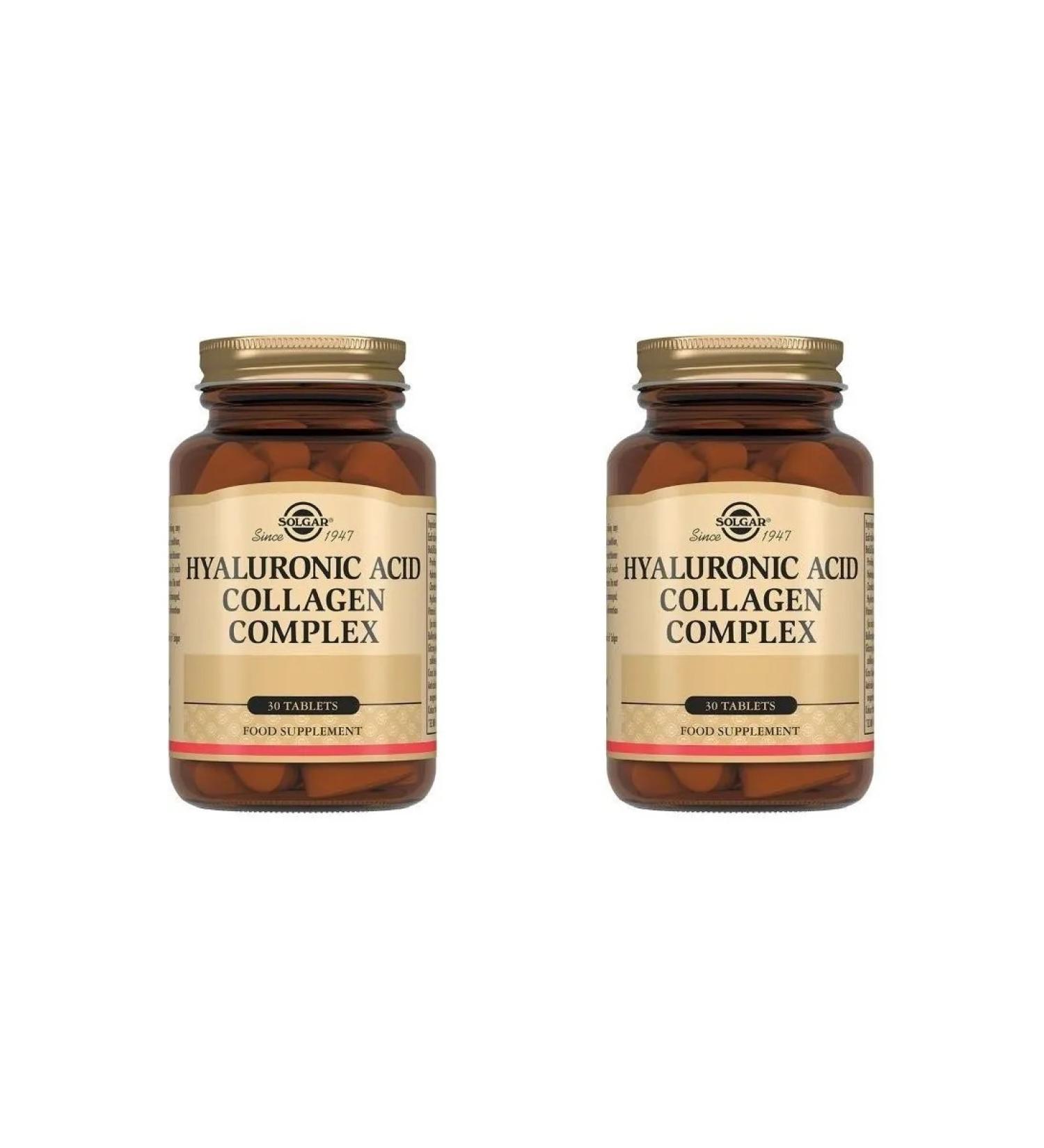 SOLGAR Complex of collagen and hyaluronic acid N30 Table Po - 2pcs - Buy Online on GoSupps.com