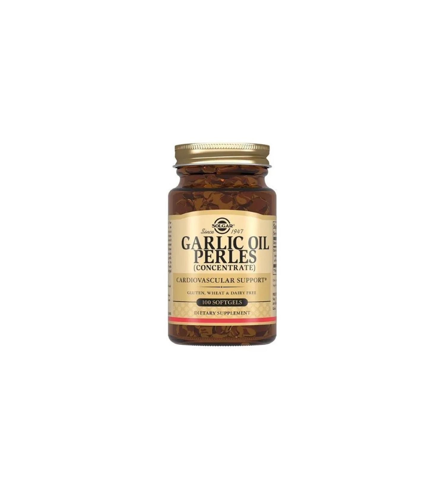 SOLGAR garlic oil perles n100 caps - Buy Online on GoSupps.com