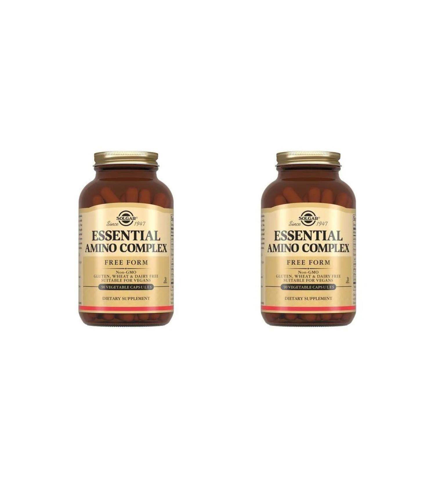 SOLGAR A complex of main amino acids N90 caps 843mg - 2pcs - Buy Online on GoSupps.com