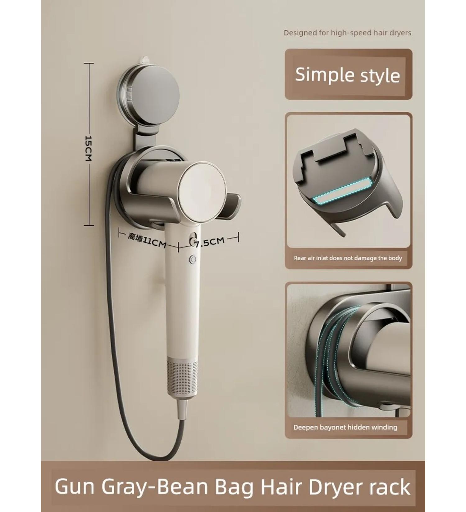 Holder for a hairdryer simple pistol with a suction - Buy Online on GoSupps.com