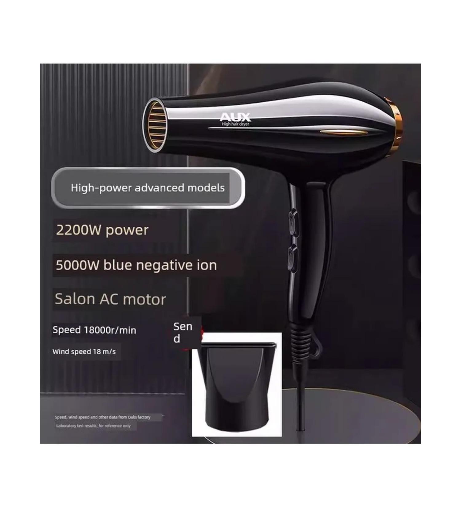 Hairdryer AUX OAKS-2200W strong wind 50 million ions blue - Buy Online on GoSupps.com