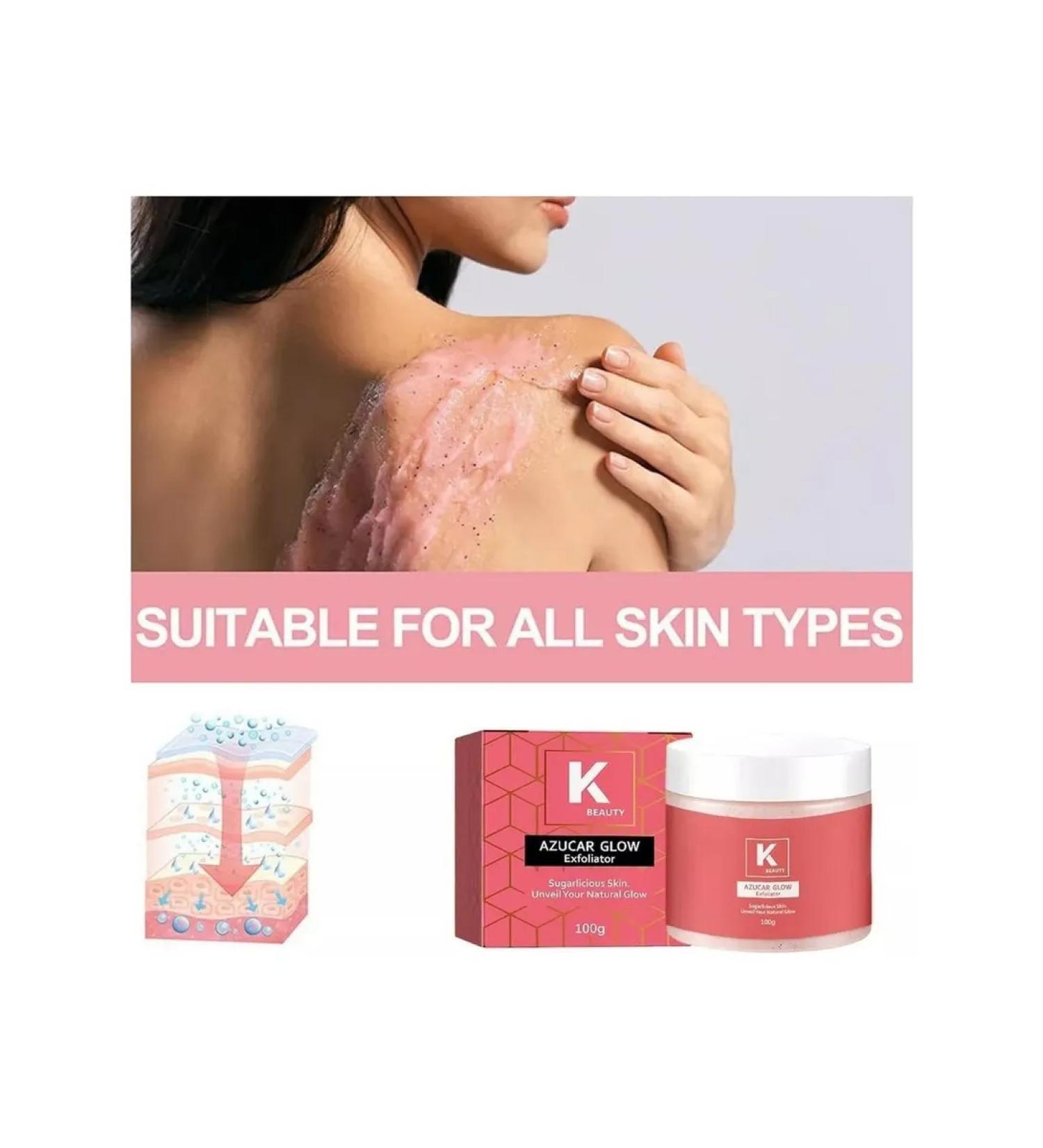 Sugar scrub Glow whitening sugar and - Buy Online on GoSupps.com