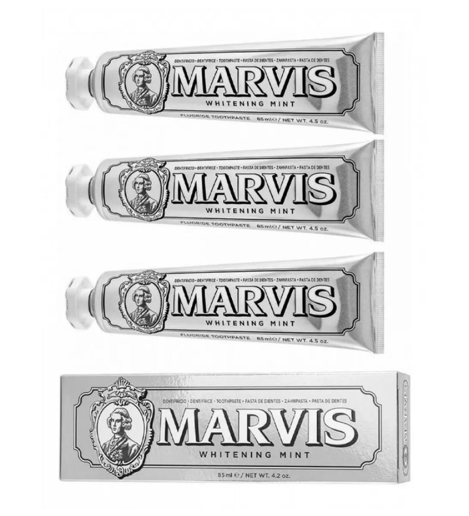 Whitening toothpaste with mint K Marvis 85 ml 3 pcs - Buy Online on GoSupps.com