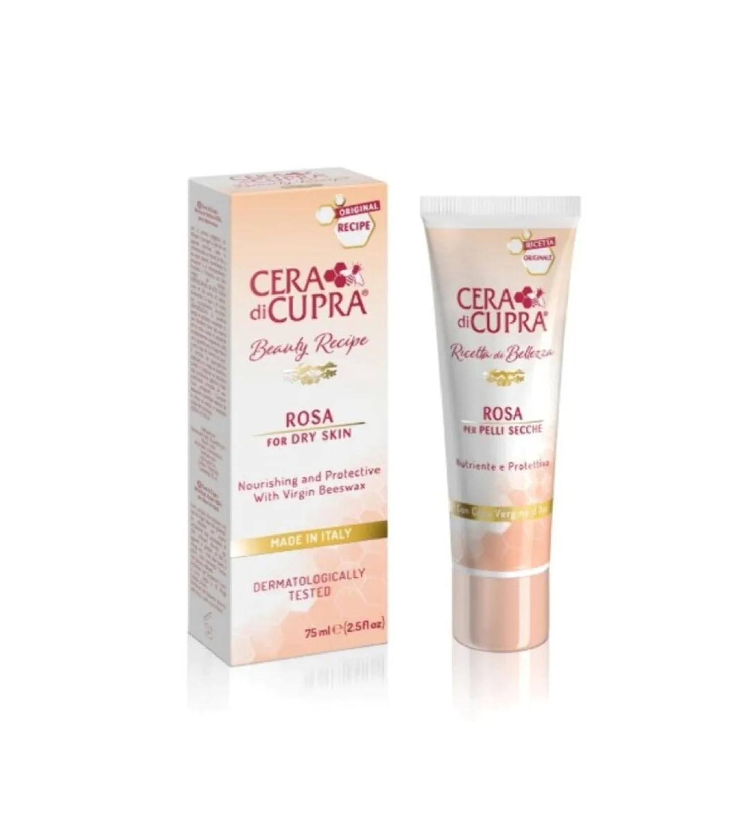 Lotions Cera di Cupra Rose Face Cream Original Recipe Nourishing for Dry Skin 75ml