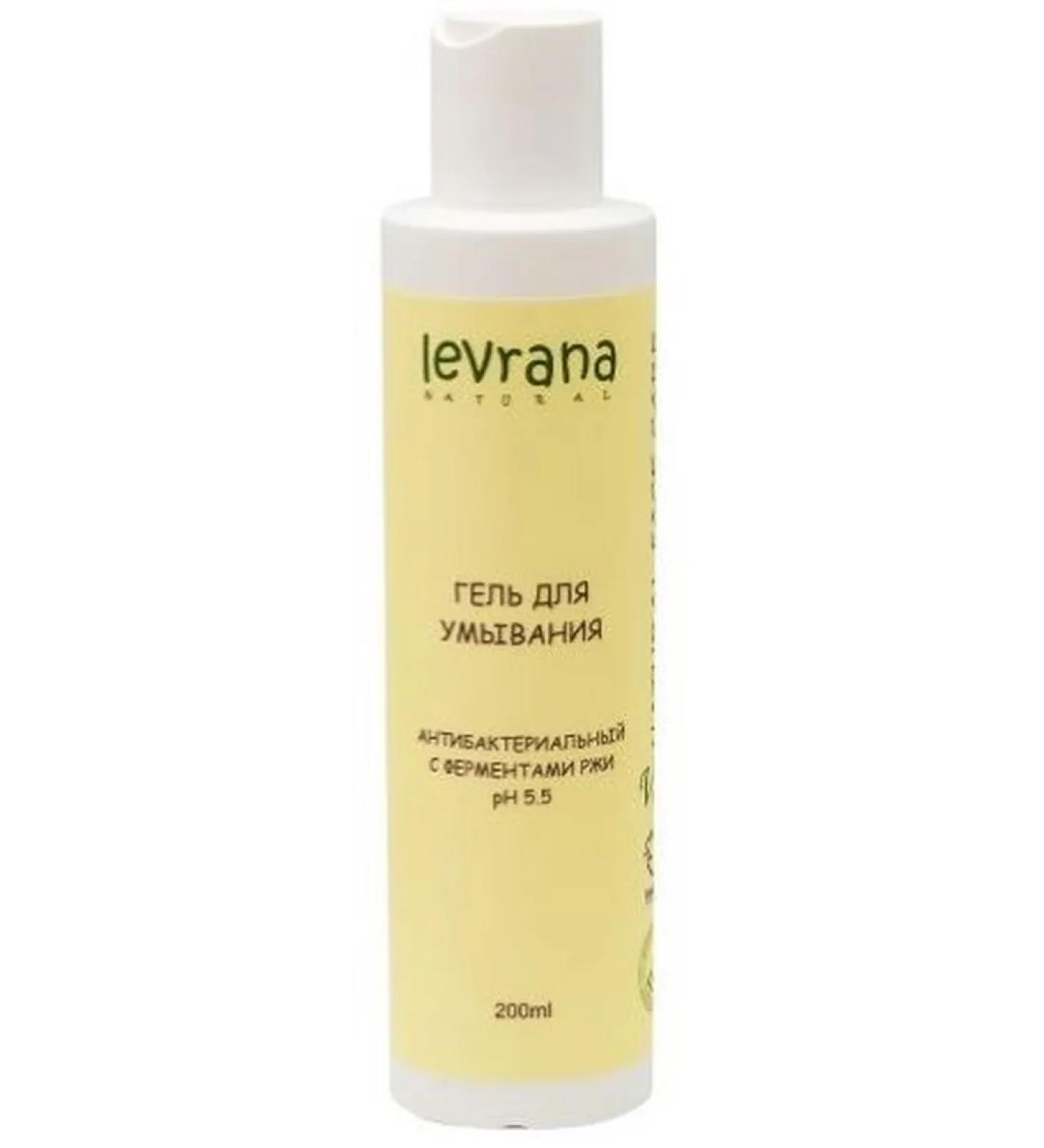 Beauty and care Levrana Antibacterial Face Wash Gel with Rye Enzymes 200 ml - Buy Online on GoSupps.com