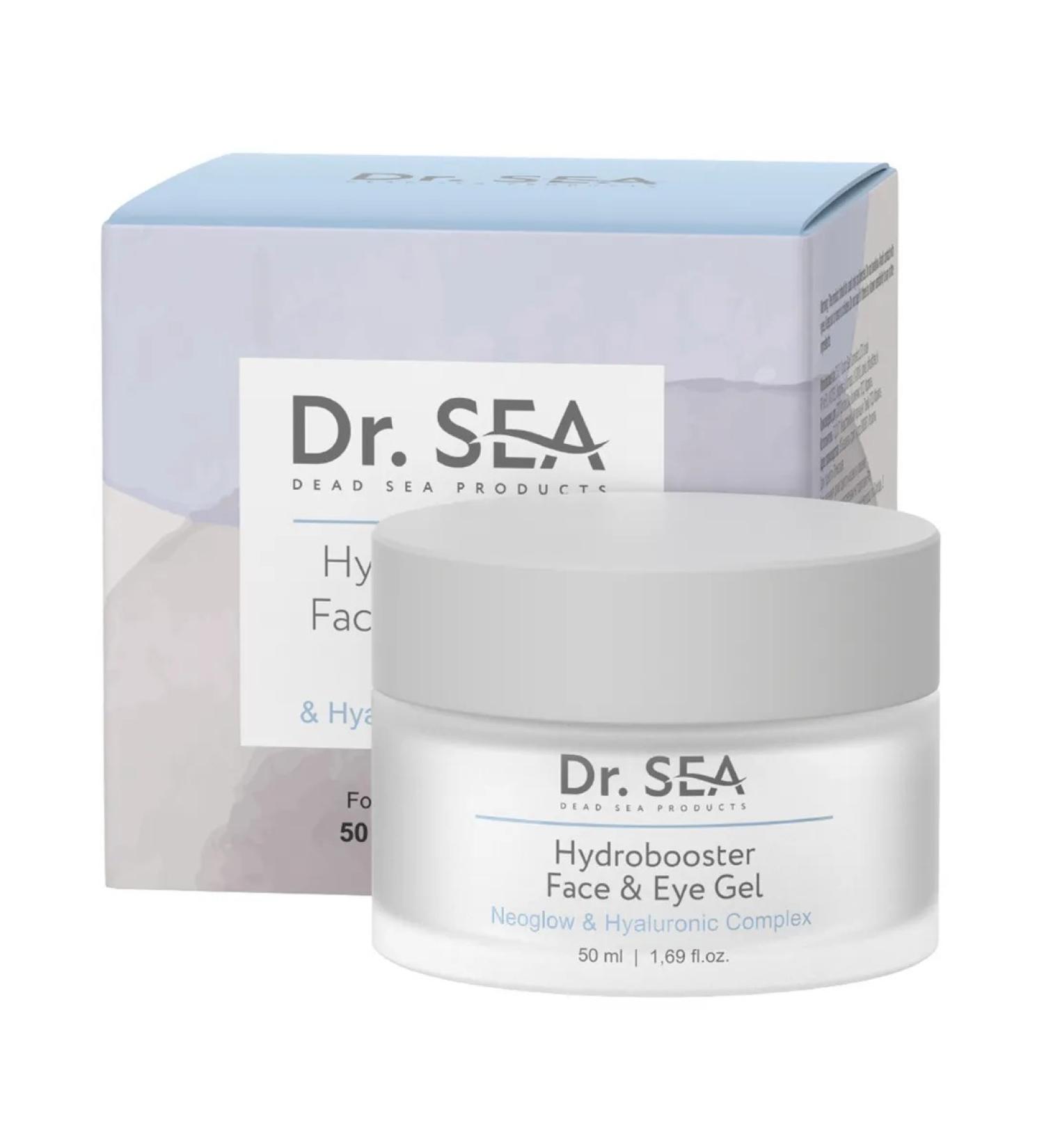 Beauty and care Dr. Sea Hydrobooster Gel for Face and Eyes with Neoglow Complex and Hyaluronic Acid 50 ml - Buy Online on GoSupps.com