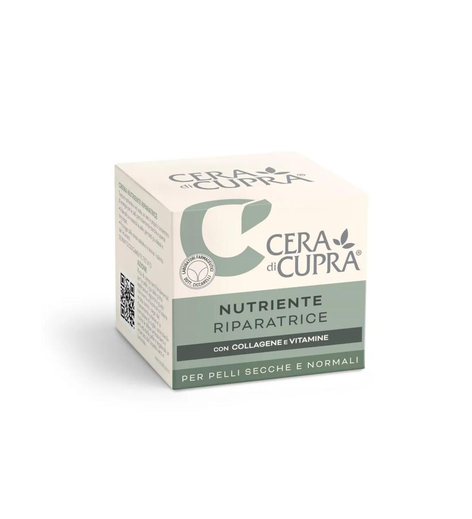 Beauty and care Cera di Cupra Face Cream Collagen and Vitamins Restorative Nourishing Cream for Dry and Normal Skin 50 ml