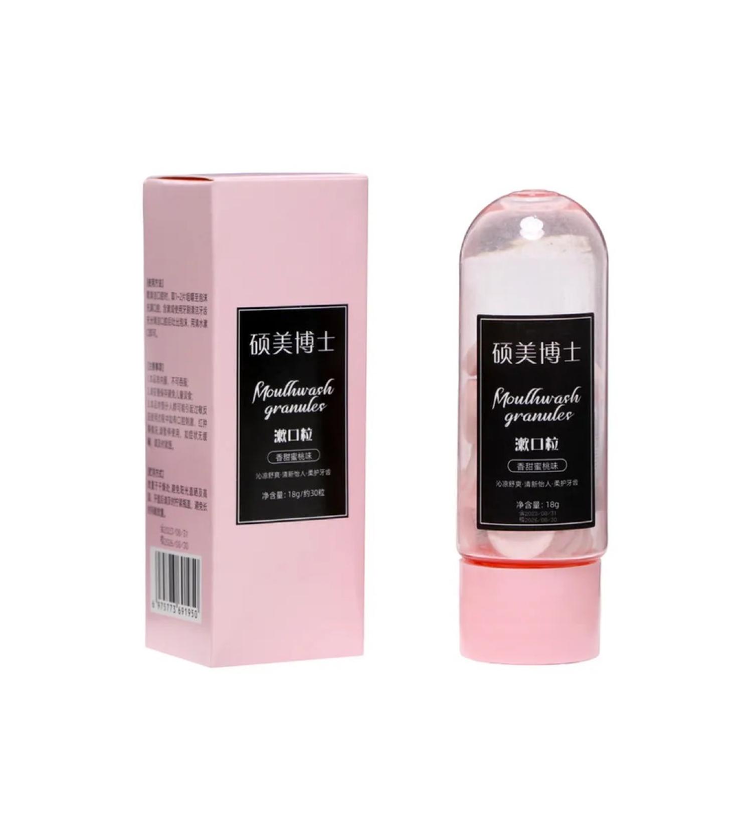 Toothpaste in tablets with peach taste - Buy Online on GoSupps.com