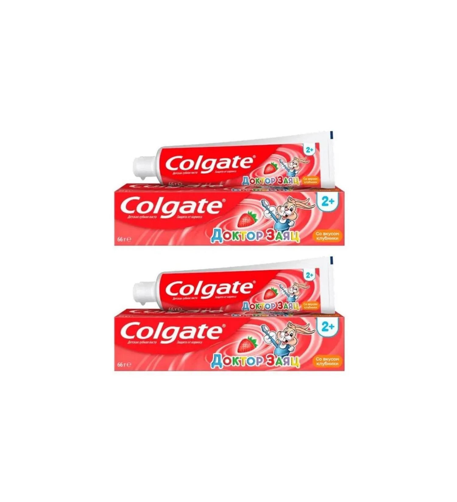 Colgate Toothpaste Doctor-Zaats Strawberries Children's 2+ 50 ml 2 pcs - Buy Online on GoSupps.com