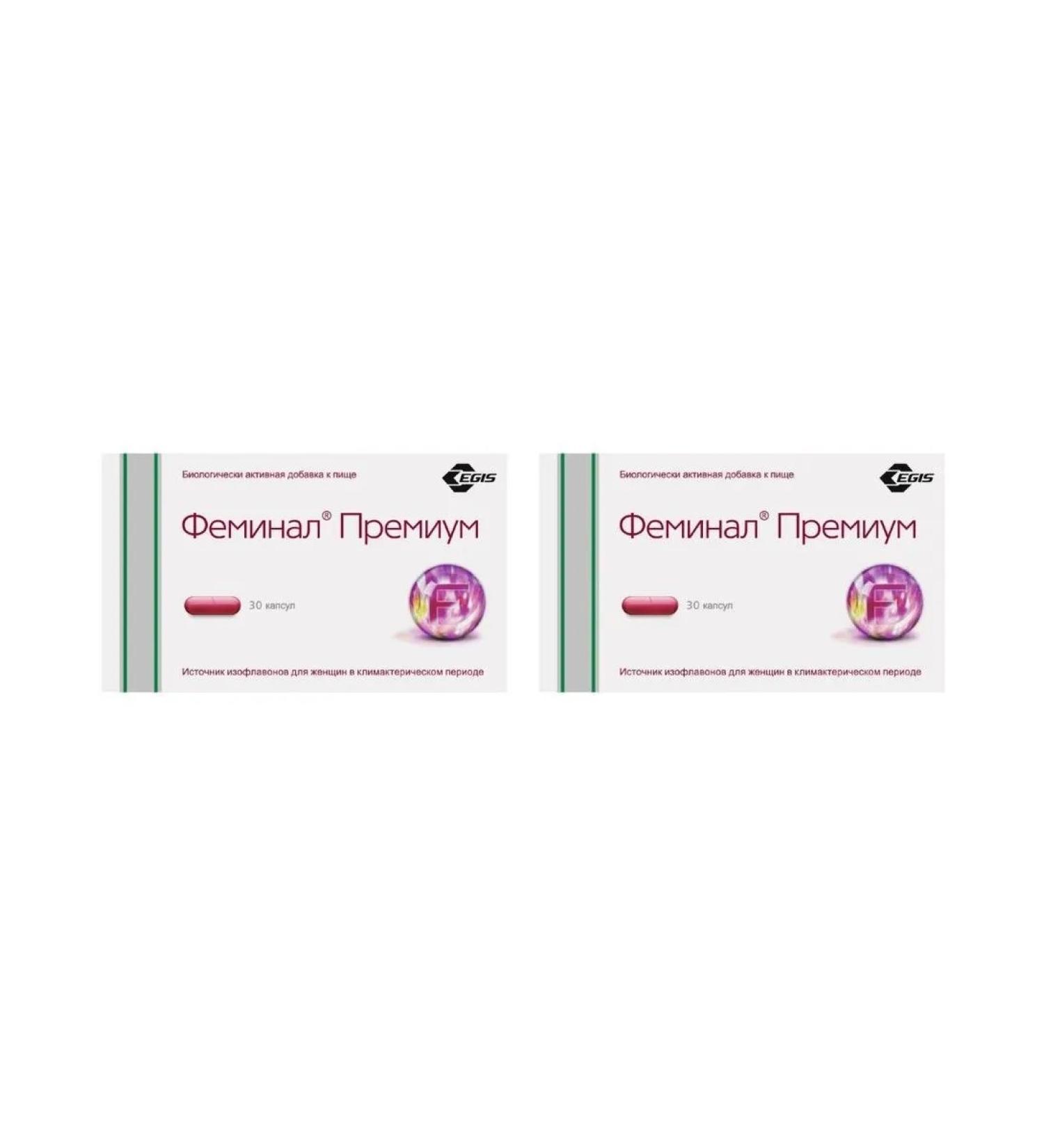 Feminal premium N30 caps 221mg - 2pcs - Buy Online on GoSupps.com