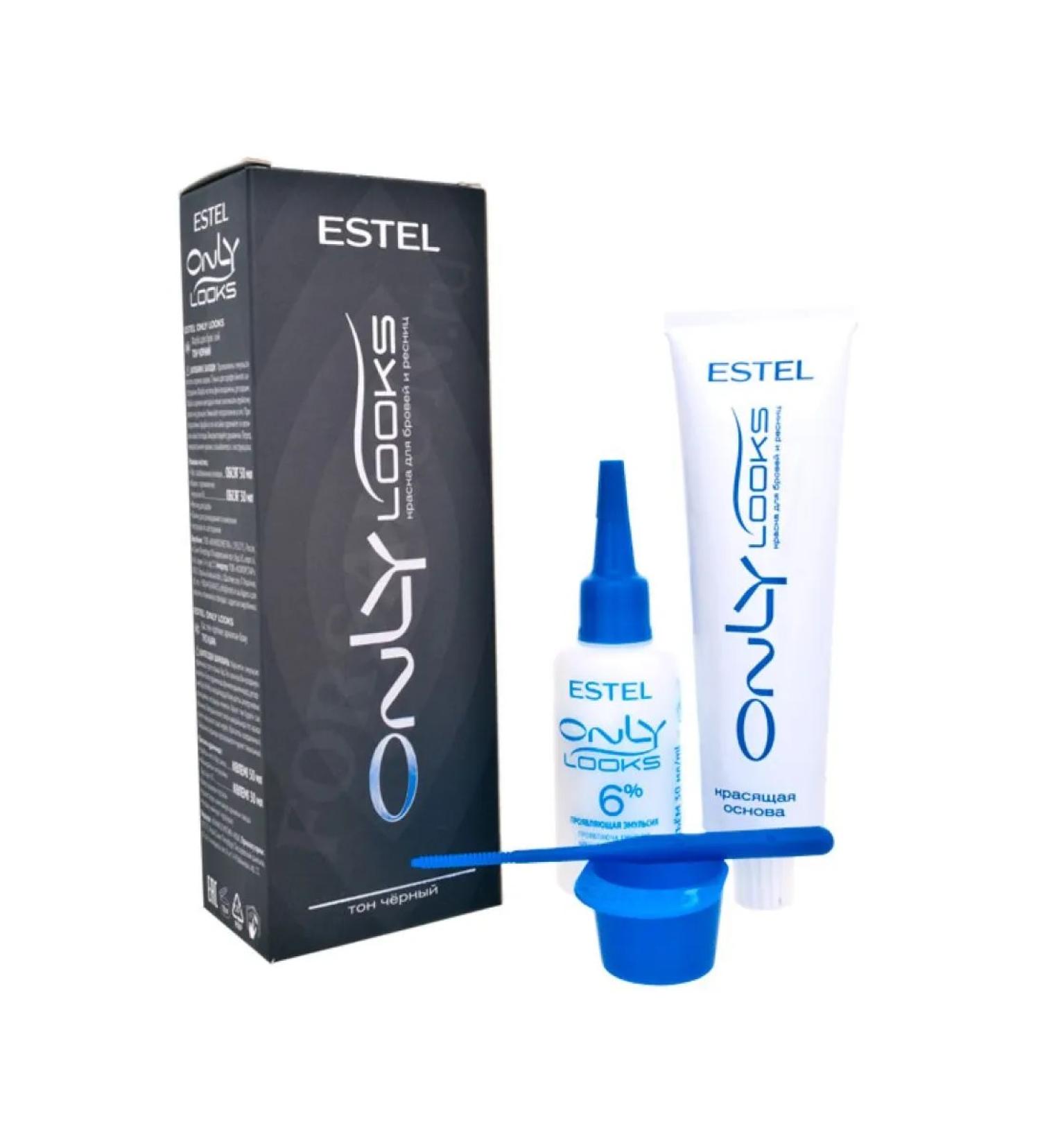 ESTEL Eyebrow and eyelash tint ONLY look for eyebrows and eyelashes Black 80ml - Buy Online on GoSupps.com
