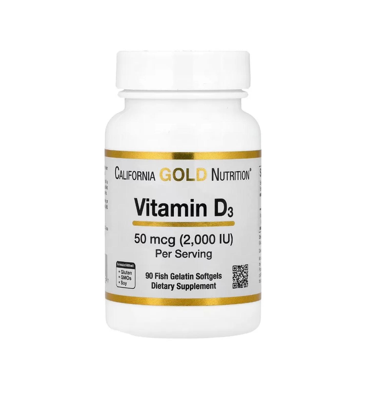 California Gold Nutrition Vitamin D3 2000ME