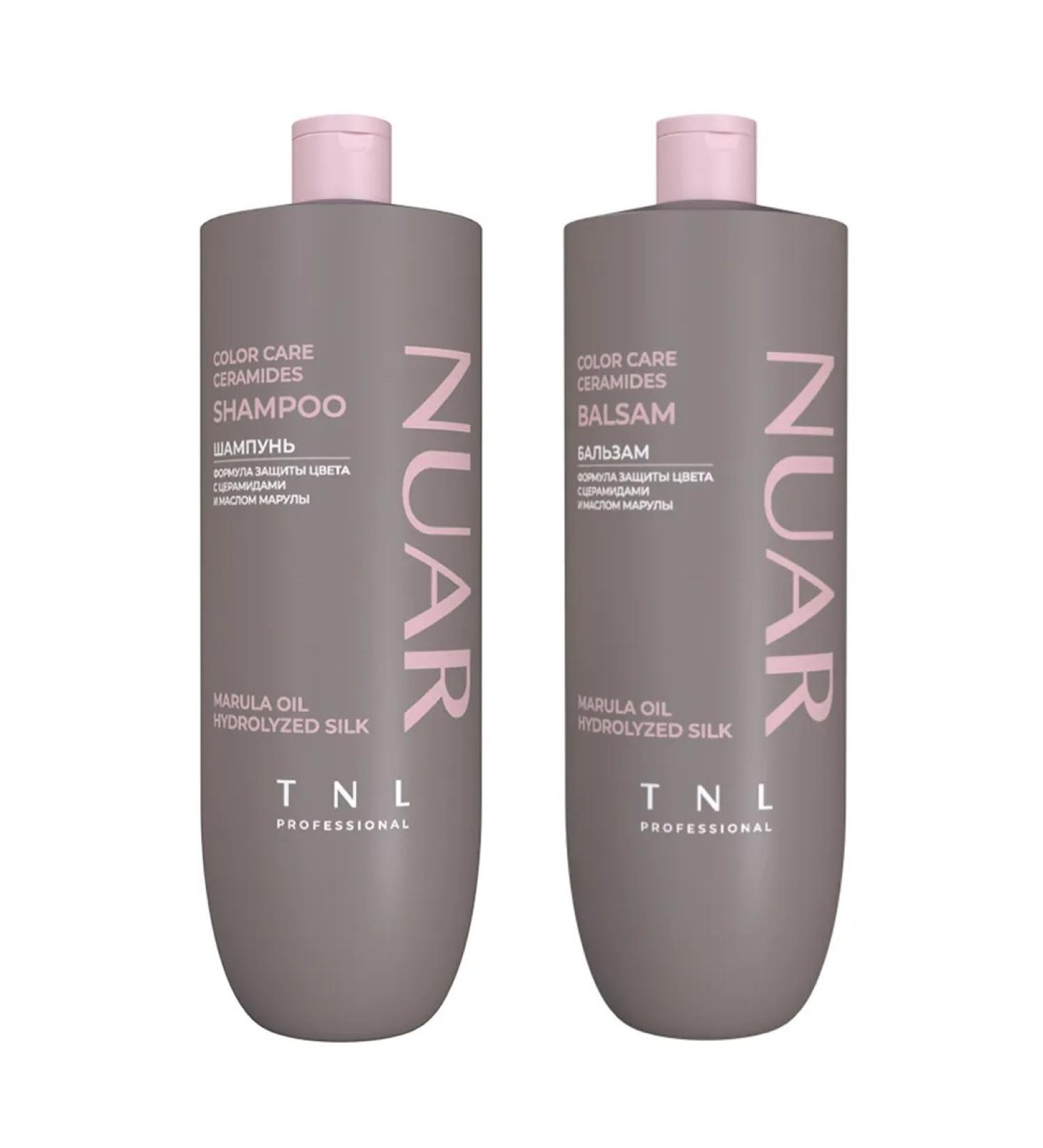TNL PROFESSIONAL Set of shampoo and hair balm formula of color protection Nuar - Buy Online on GoSupps.com