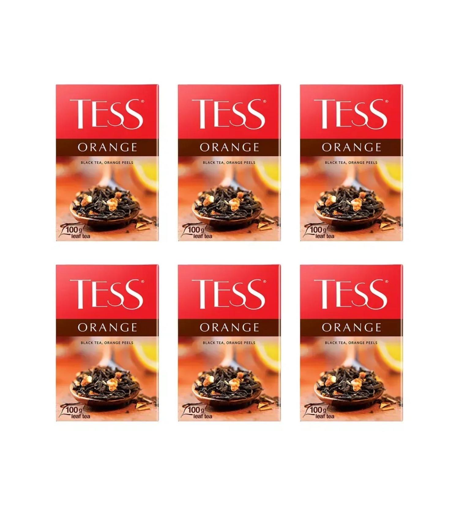TESS Black tea Orange 100 g 6 pcs - Buy Online on GoSupps.com
