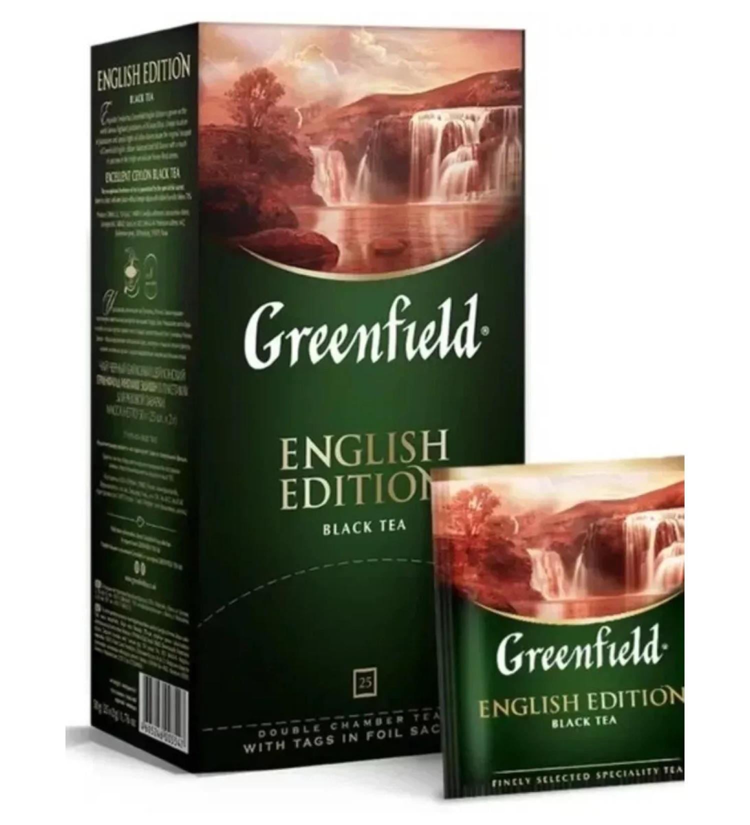 Greenfield Black tea English Edition 25 PAK 2 g - Buy Online on GoSupps.com