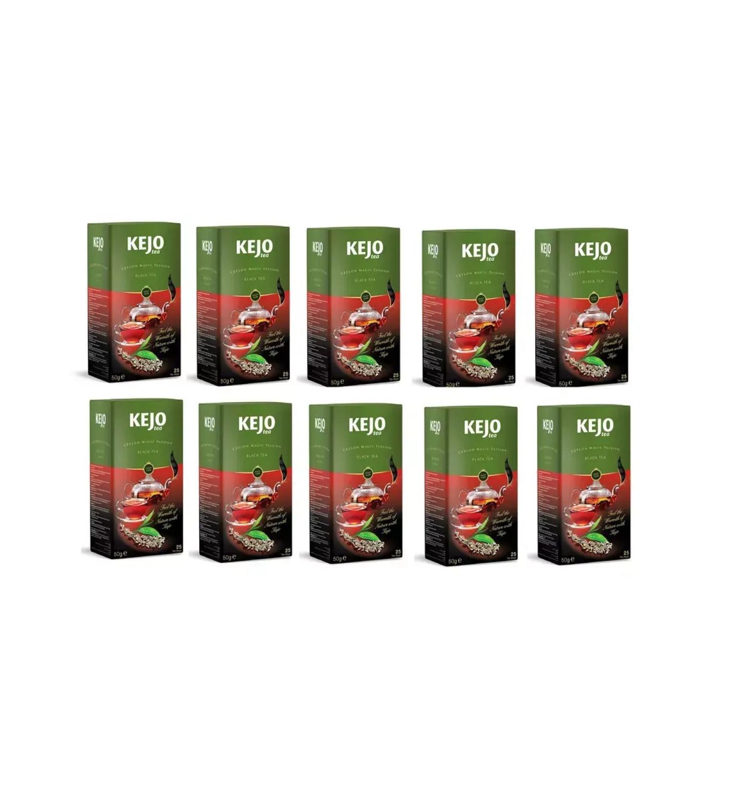 Kejo foods Black tea Earl Grey with bergamot 10 is 25 pak - Buy Online on GoSupps.com