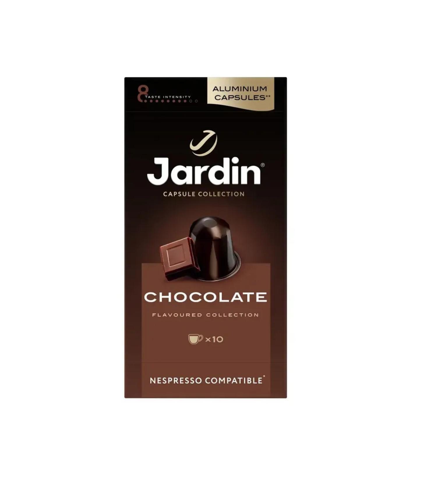 JARDIN Coffee in capsules SHOCOLATE ground fried 10 x 5 g - Buy Online on GoSupps.com