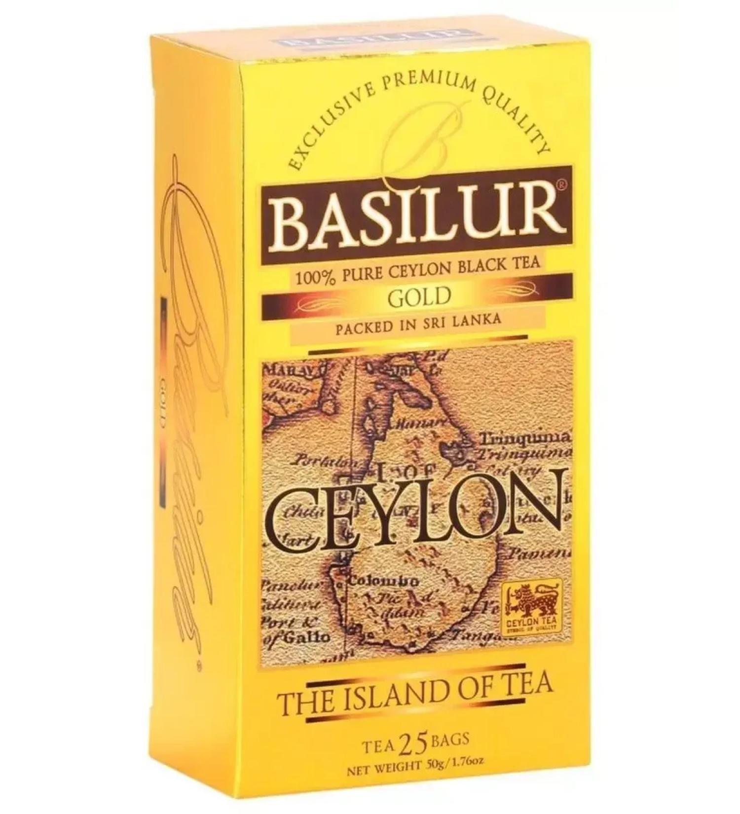 Basilur Tea island "Golden" 25 bags 2 g - Buy Online on GoSupps.com