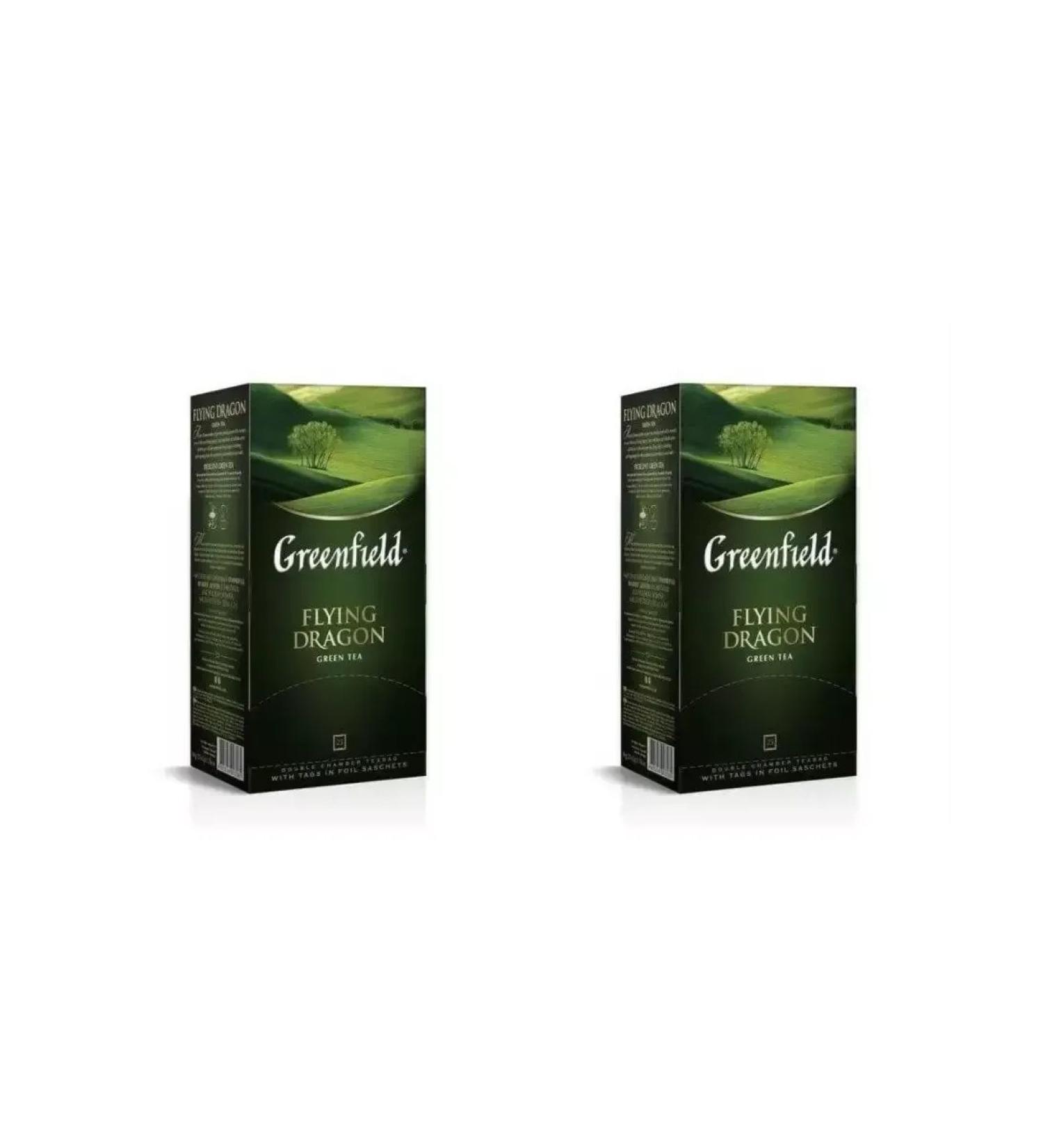 Greenfield Green Flying Dragon tea 25 bags - Buy Online on GoSupps.com