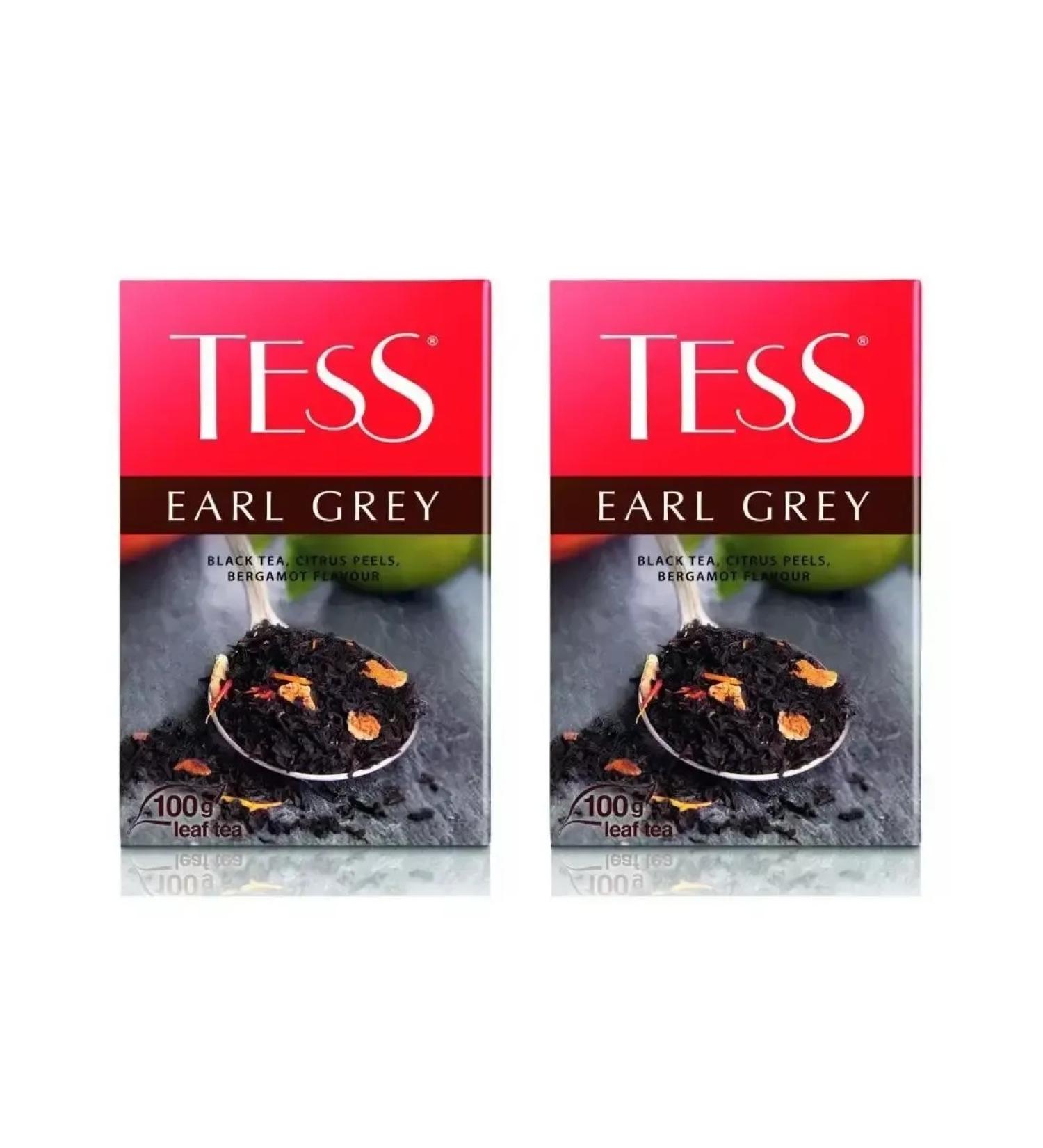 TESS Earl Grey tea black sheet with the aroma of bergamot 100 g - Buy Online on GoSupps.com
