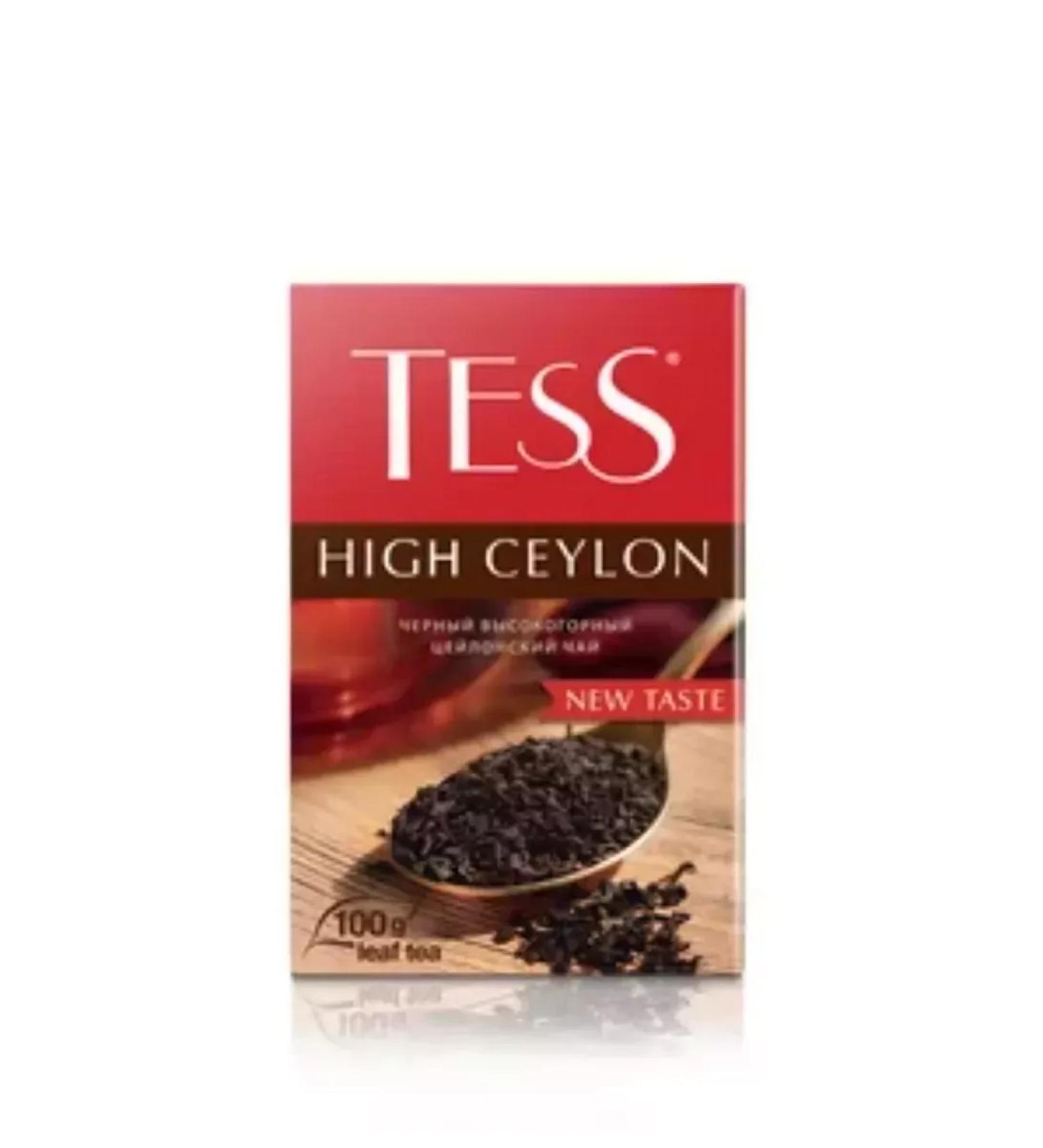 TESS Tea black leaf High Ceylon 100 gr. - Buy Online on GoSupps.com