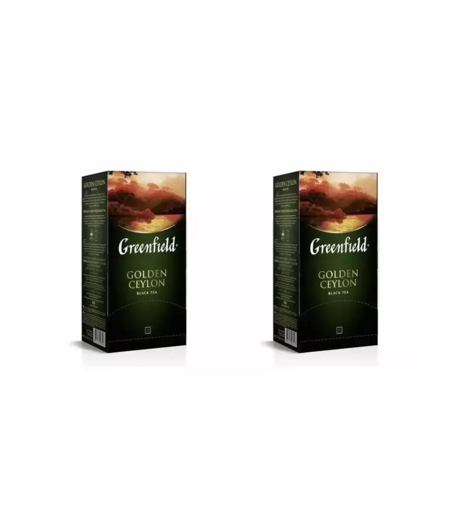 Greenfield Black tea Golden Ceylon 25 bags - Buy Online on GoSupps.com