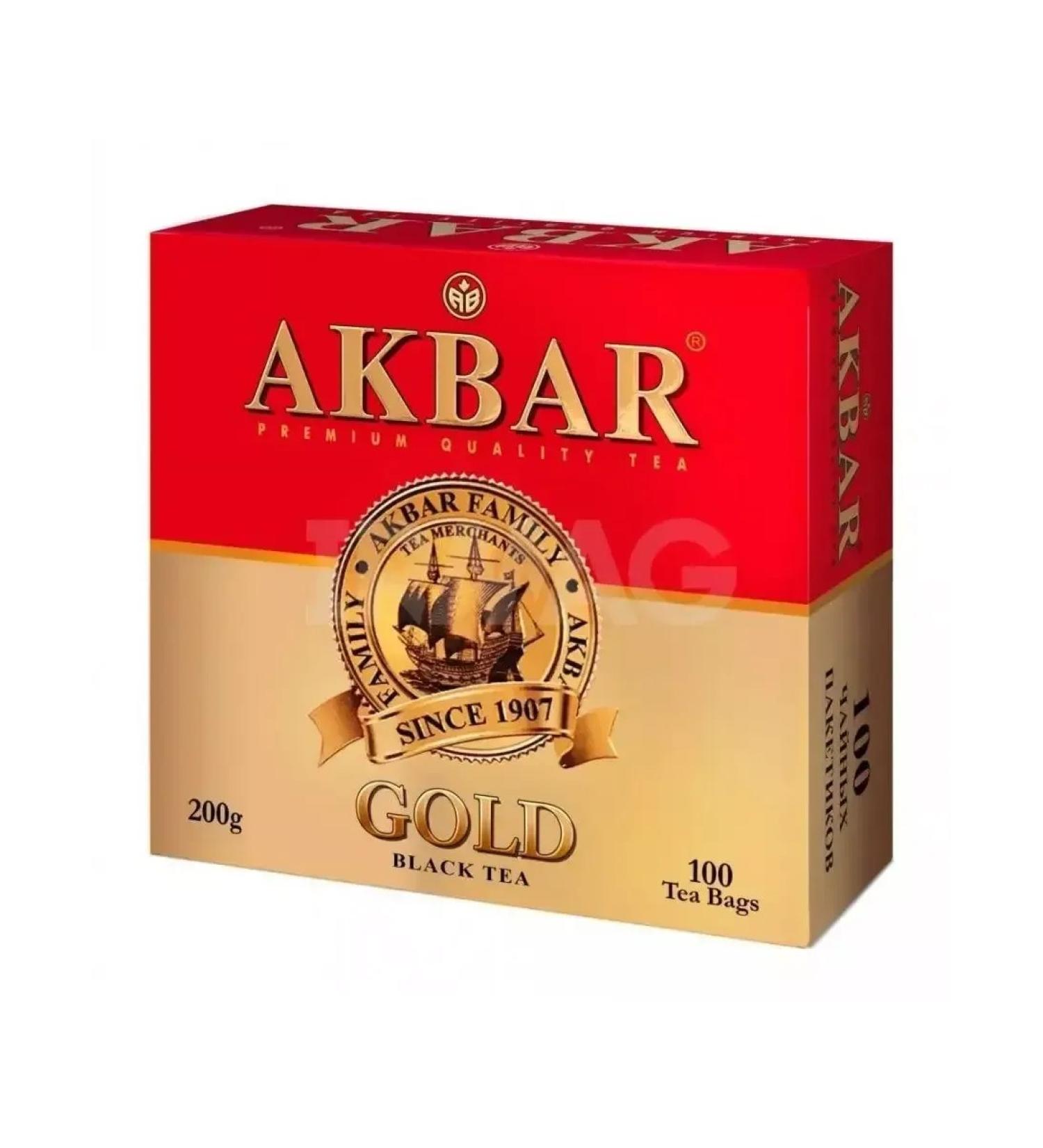 AKBAR Black tea Gold 100 bags x 2 g