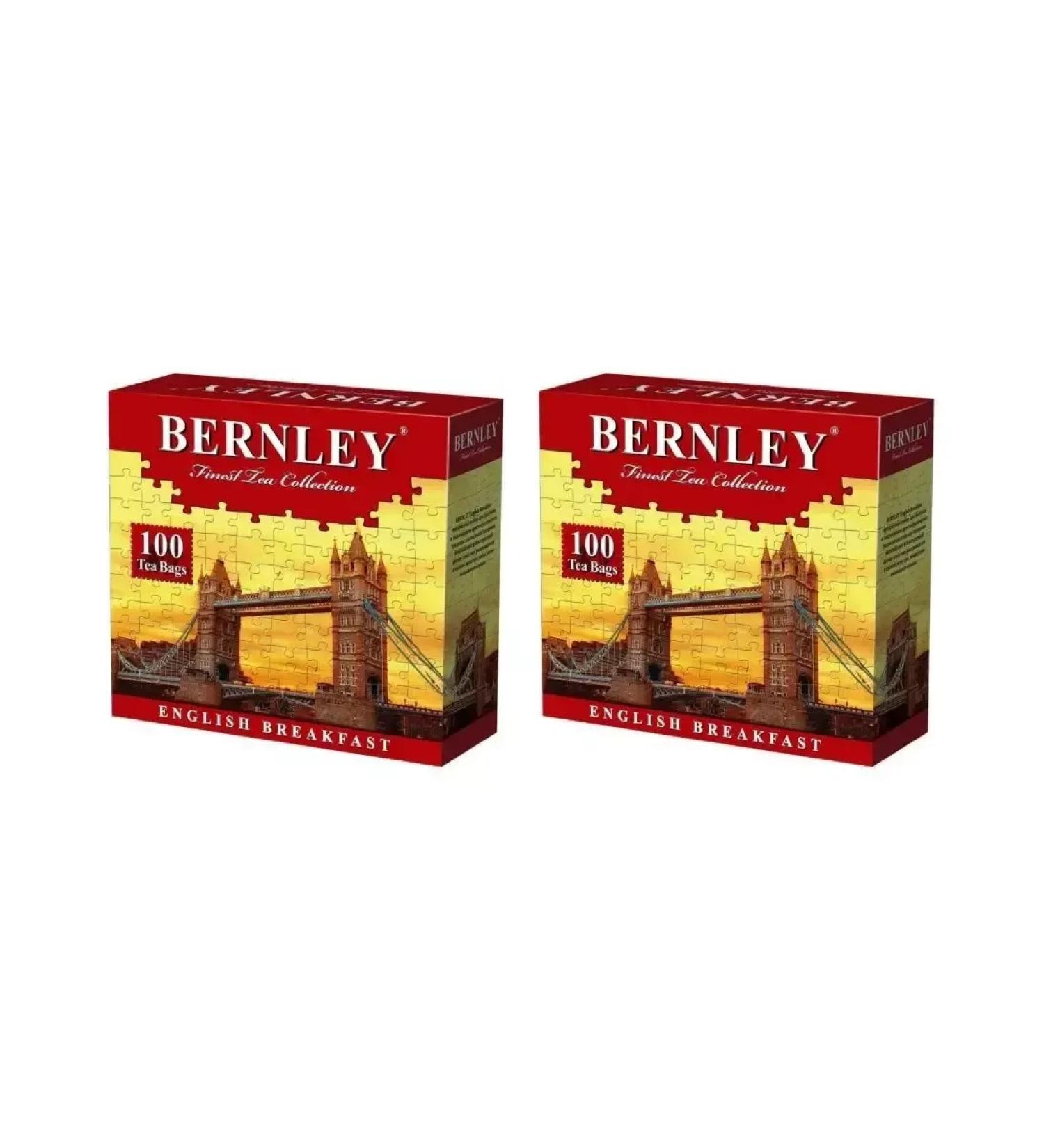 BERNLEY Black tea English Breakfast 2 U to 100 bags - Buy Online on GoSupps.com