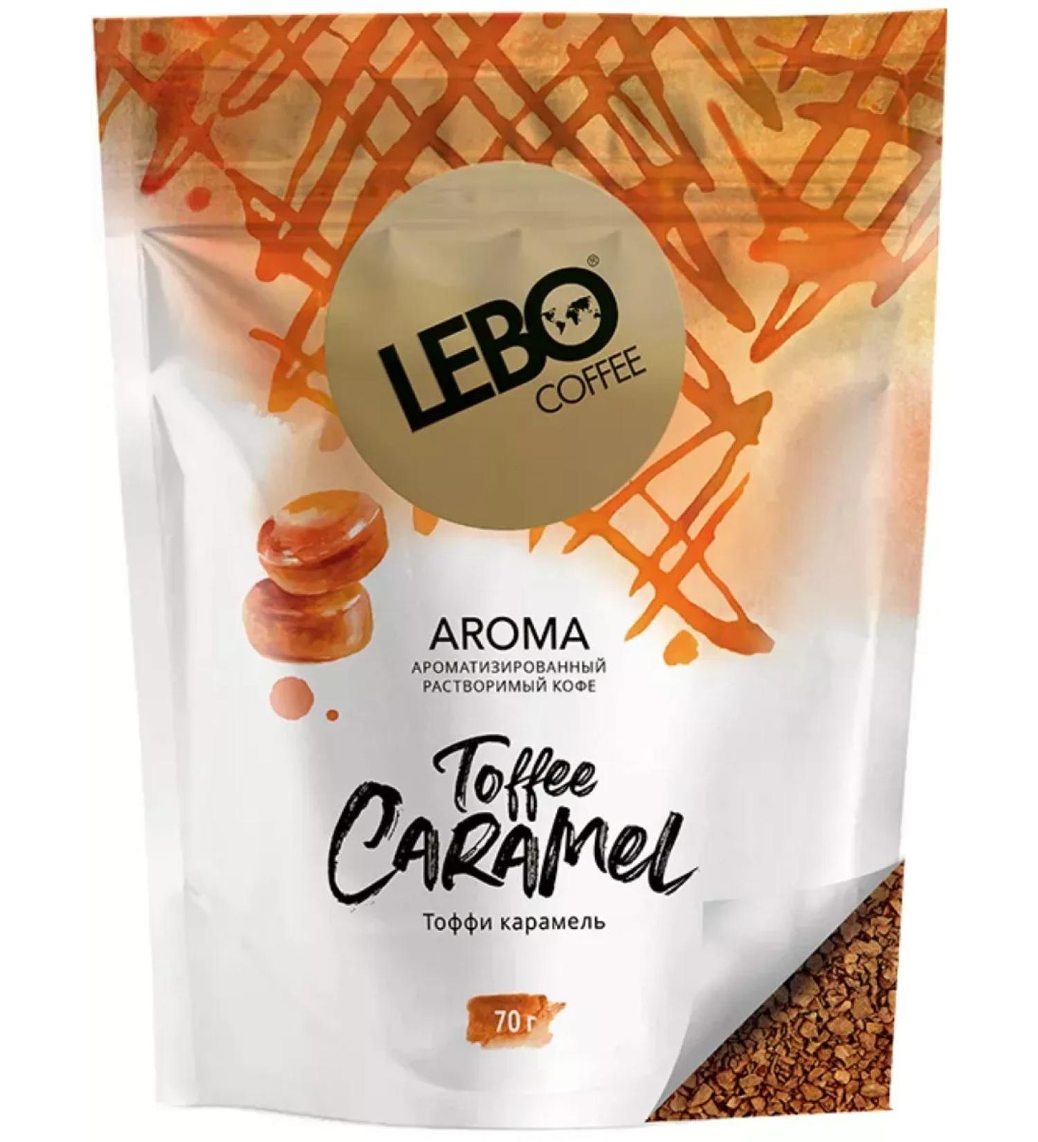 Lebo Coffee soluble sublimated Toffee Caramel 70g 1UP - Buy Online on GoSupps.com