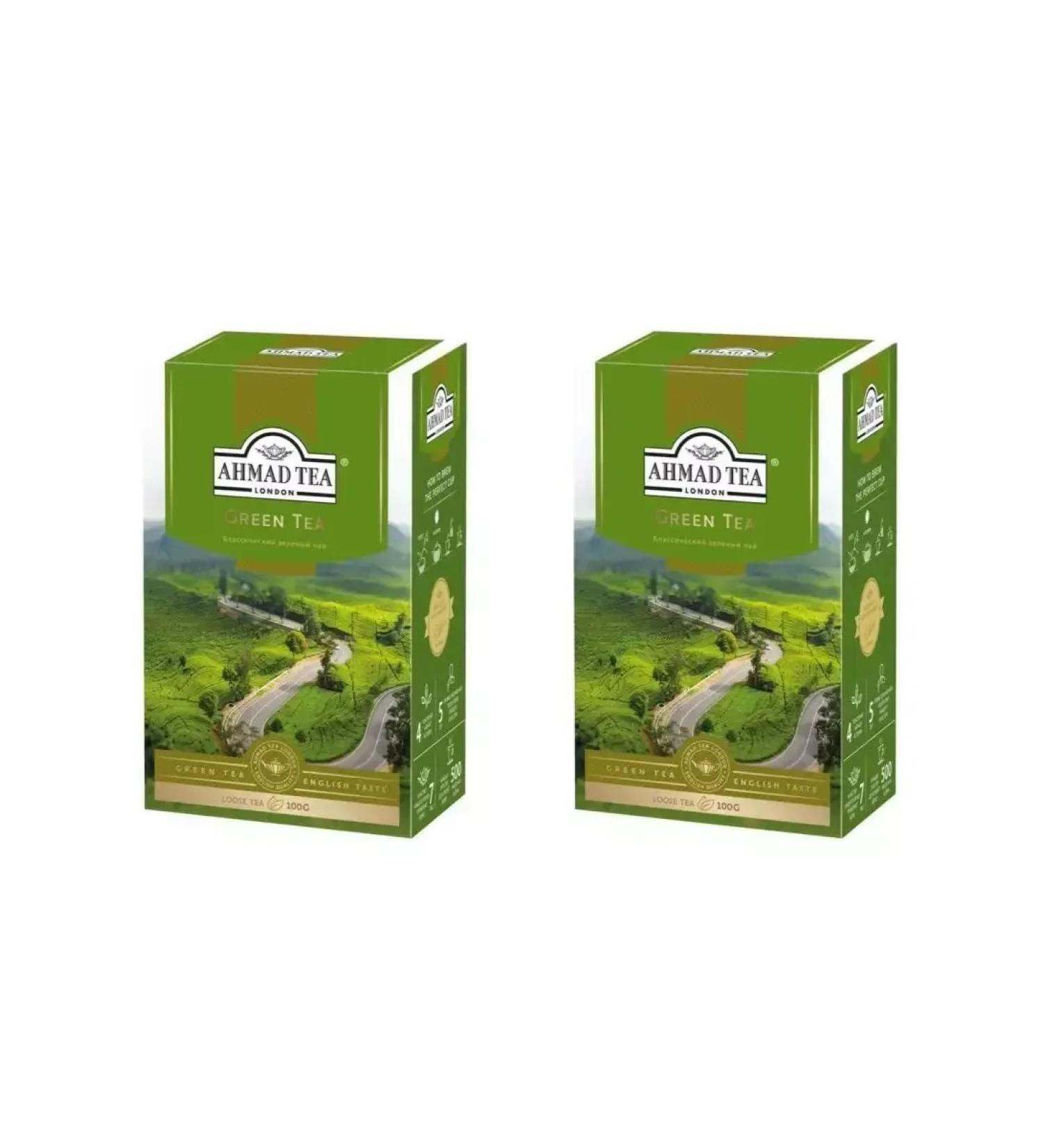 Ahmad Tea Green tea Green Tea sheet 2 U to 100 g - Buy Online on GoSupps.com