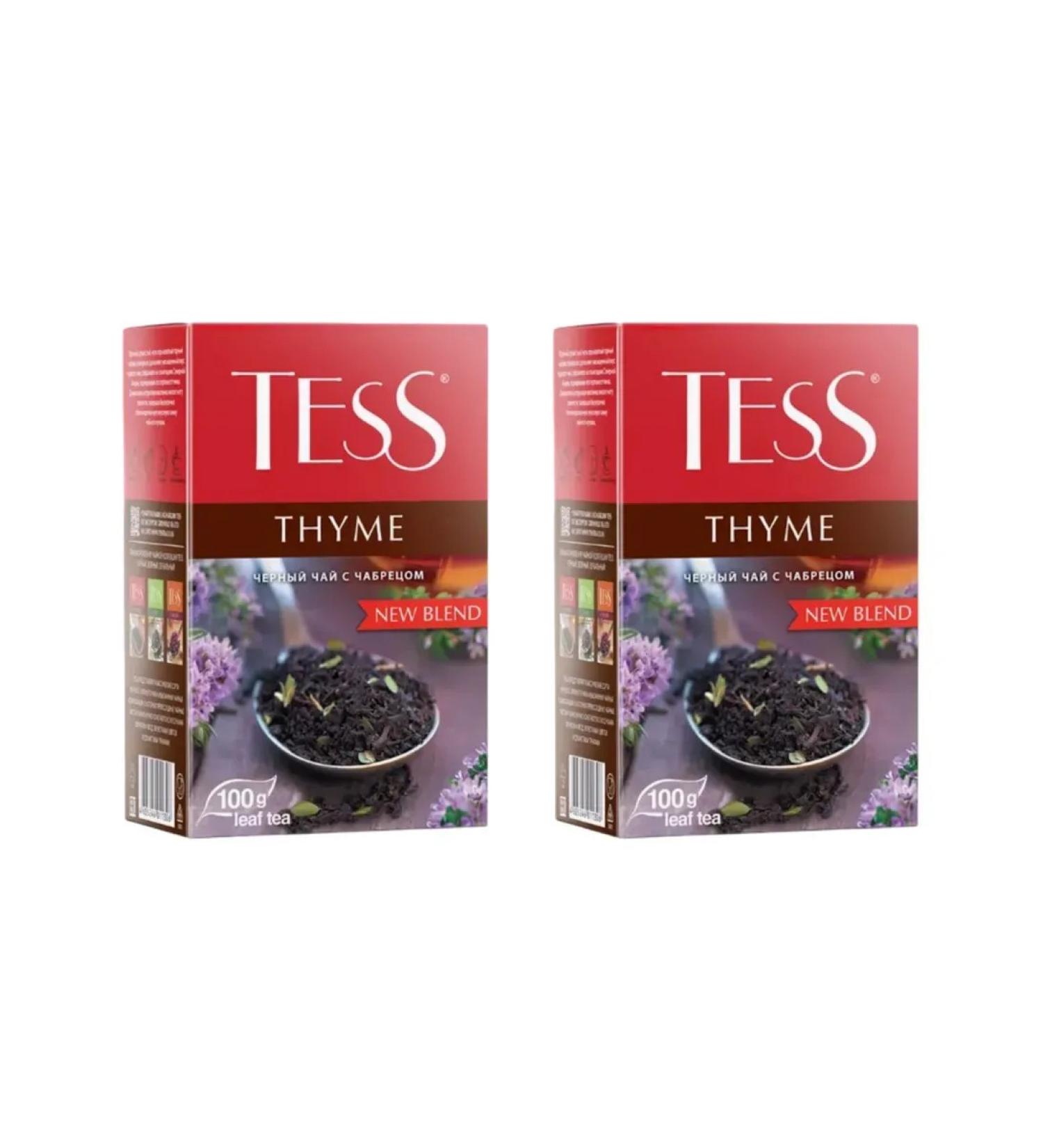 TESS Black tea with thyme 2 units 100 g - Buy Online on GoSupps.com