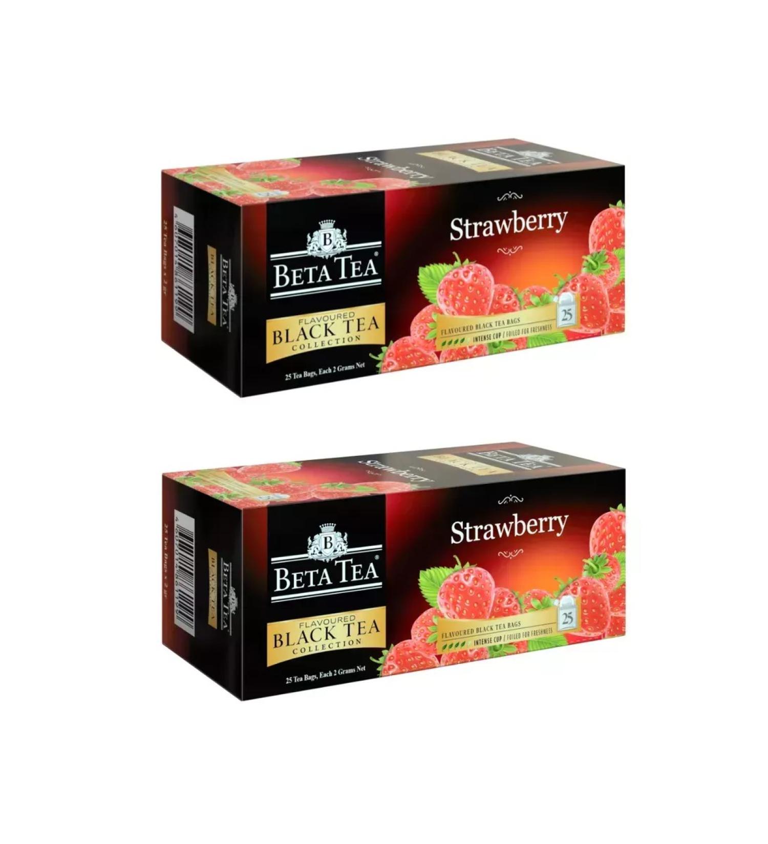 Beta Tea Black breeded strawberries 2 units of 25 bags - Buy Online on GoSupps.com