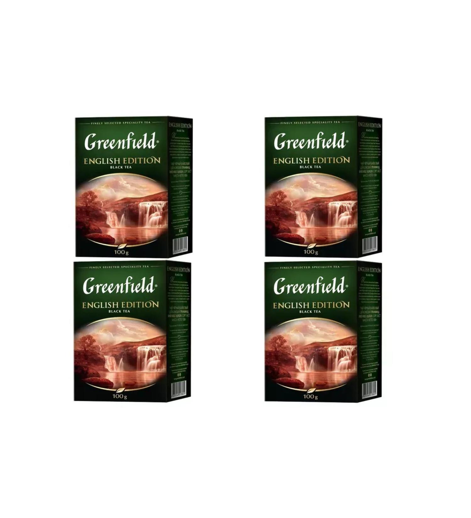 Greenfield Black tea English edition sheet 4 UEs 100 grams - Buy Online on GoSupps.com