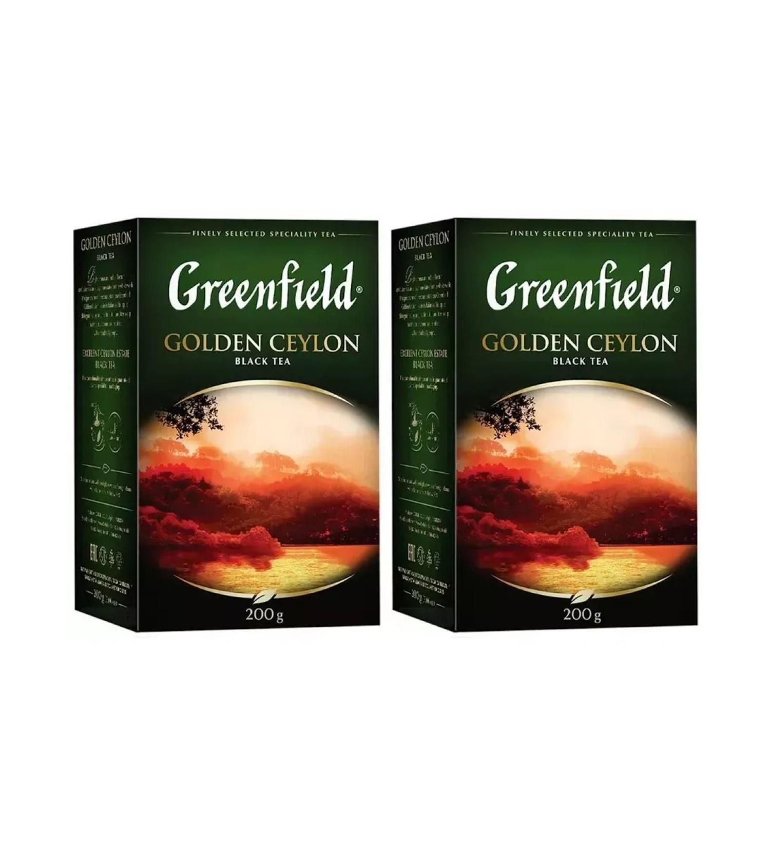 Greenfield Black tea Golden Ceylon 2 U to 200 grams - Buy Online on GoSupps.com