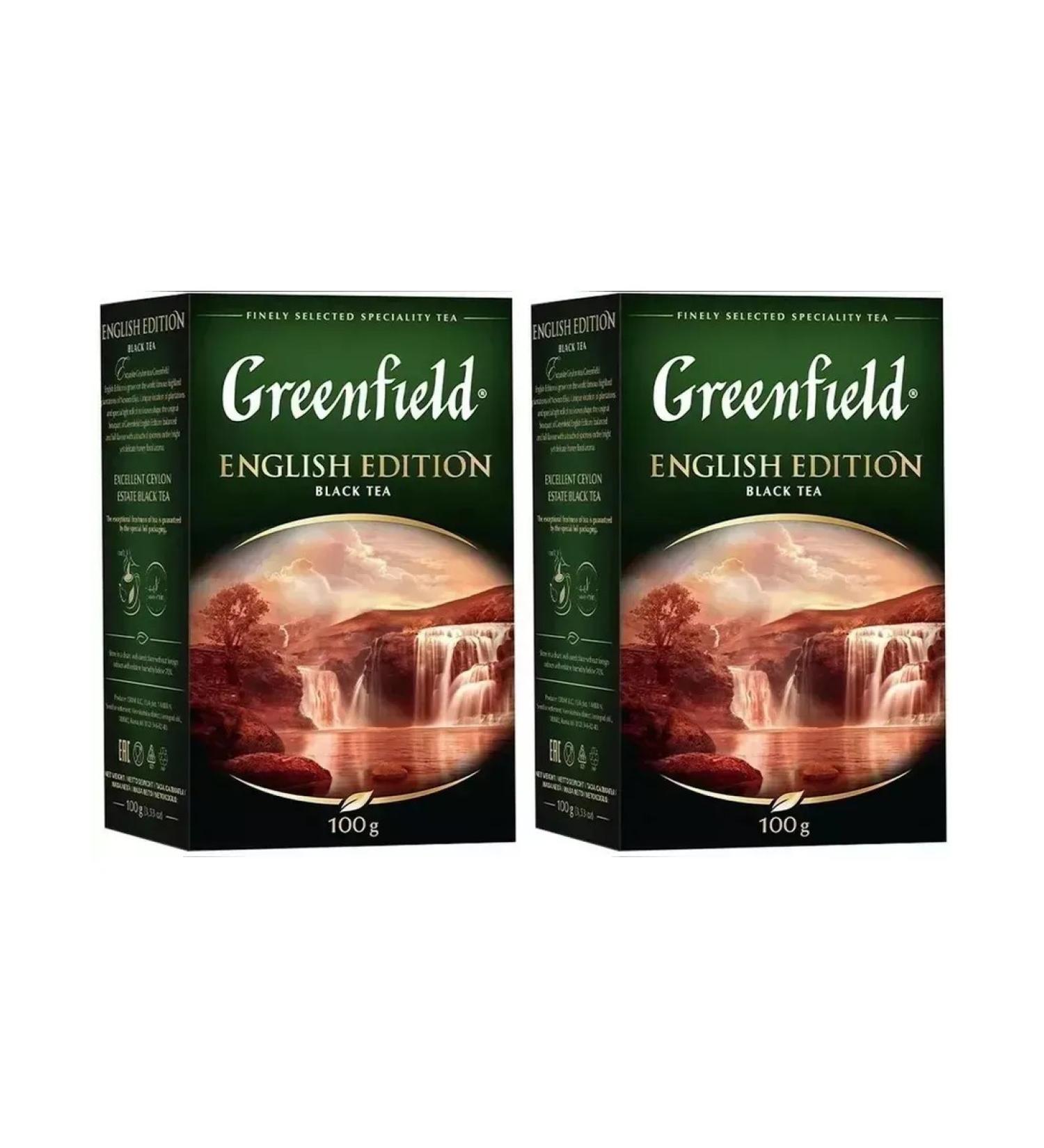Greenfield Black tea sheet English edition 2 UEs at 100 grams - Buy Online on GoSupps.com