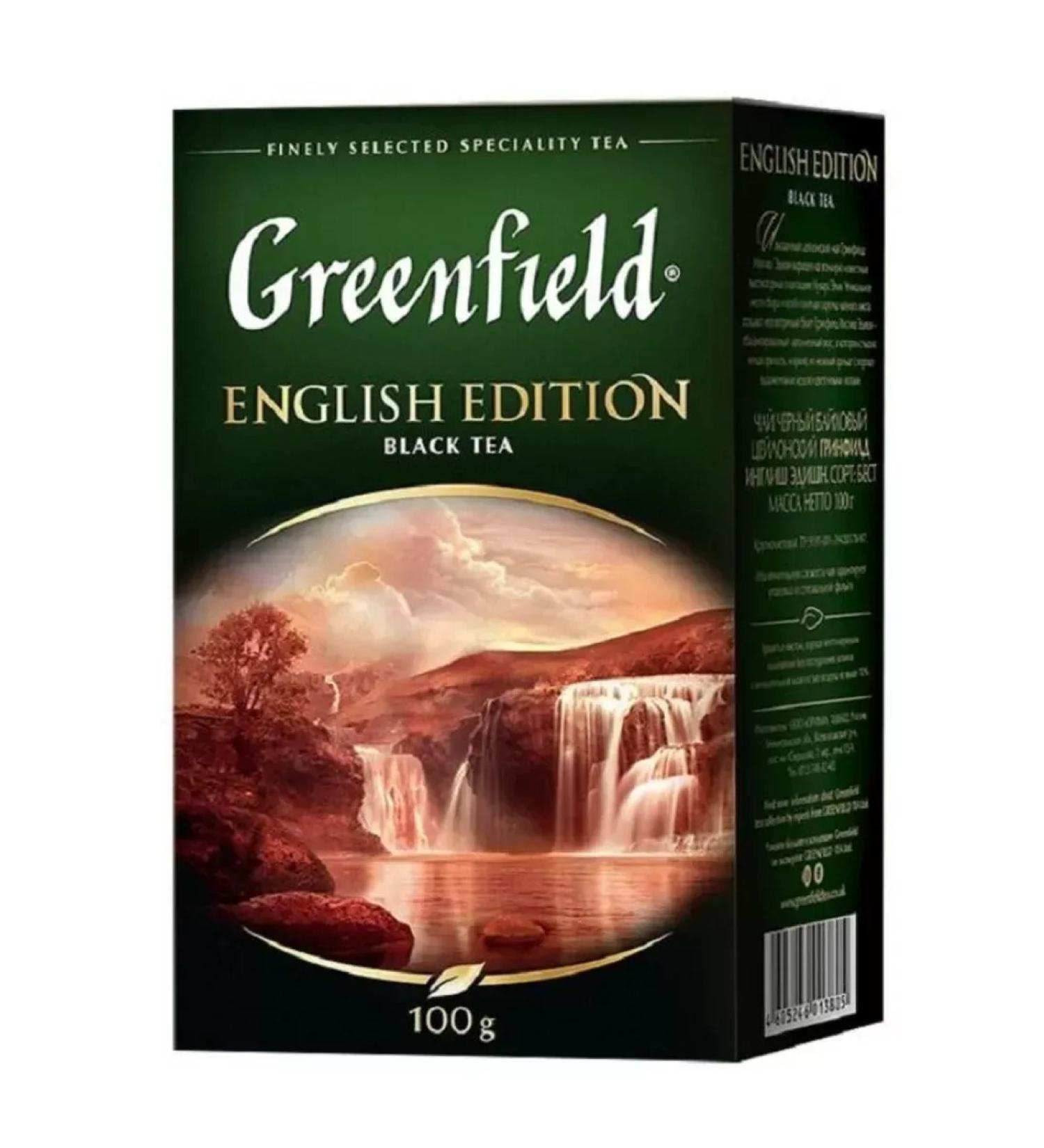 Greenfield Black tea English edition sheet 100 g - Buy Online on GoSupps.com