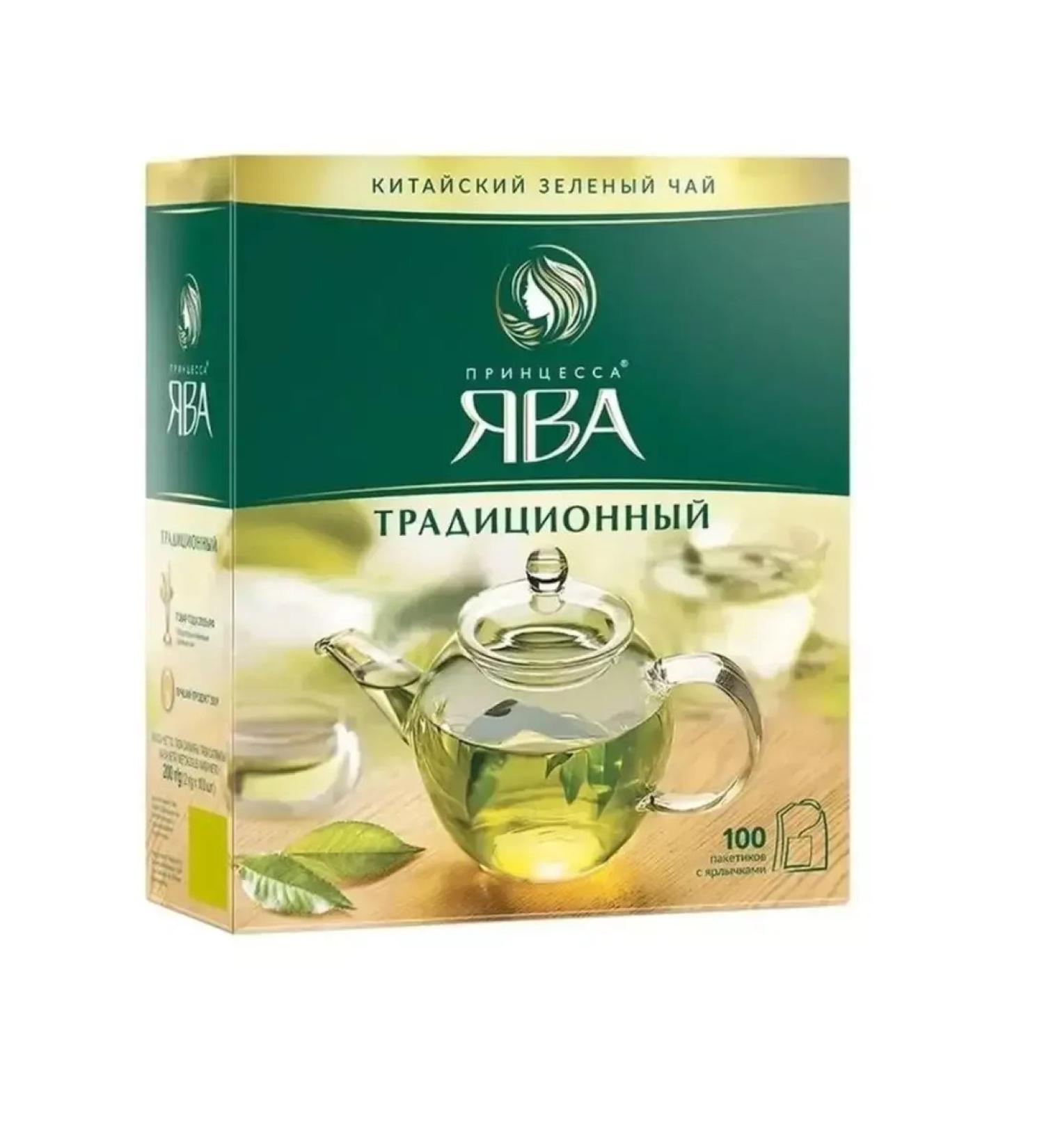 Princess of Java Green Tea traditional 100 bags - Buy Online on GoSupps.com