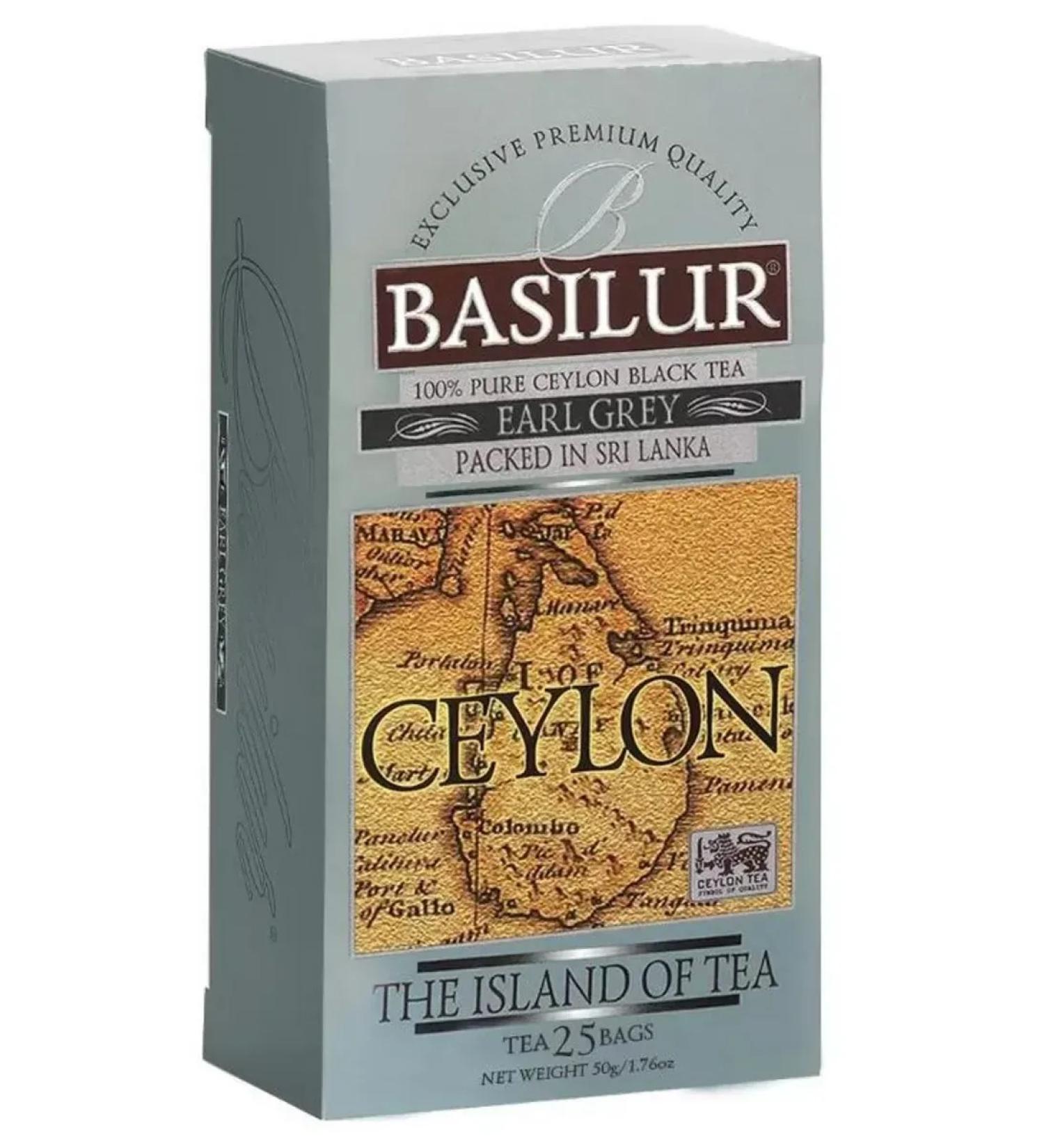 Basilur Tea Black Island Earl Grey 25 bags - Buy Online on GoSupps.com